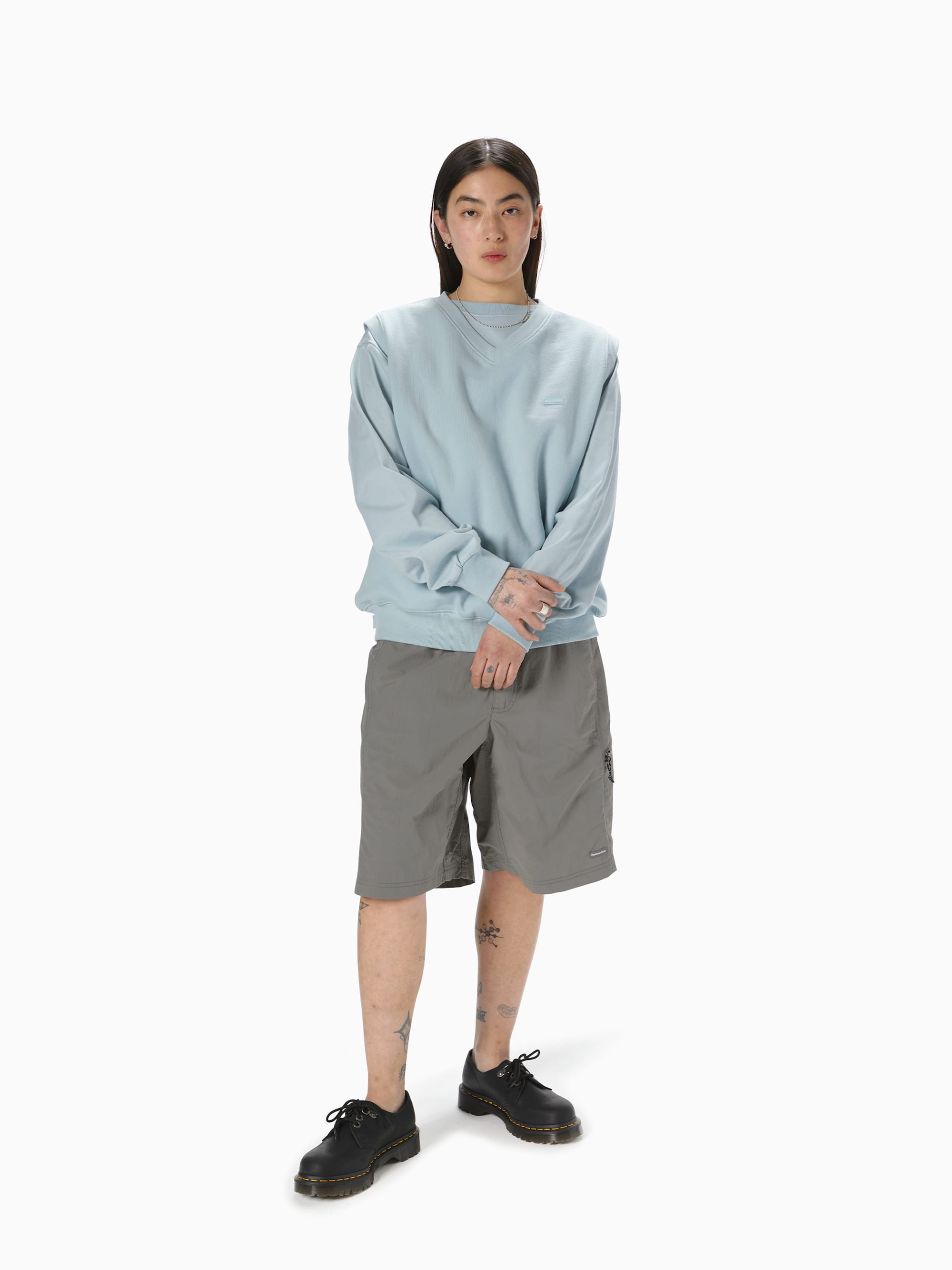 thisisneverthat - T.N.T. Classic HDP V Neck Vest (Heather Aqua) product image 7 | TRAB K-Fashion Australia