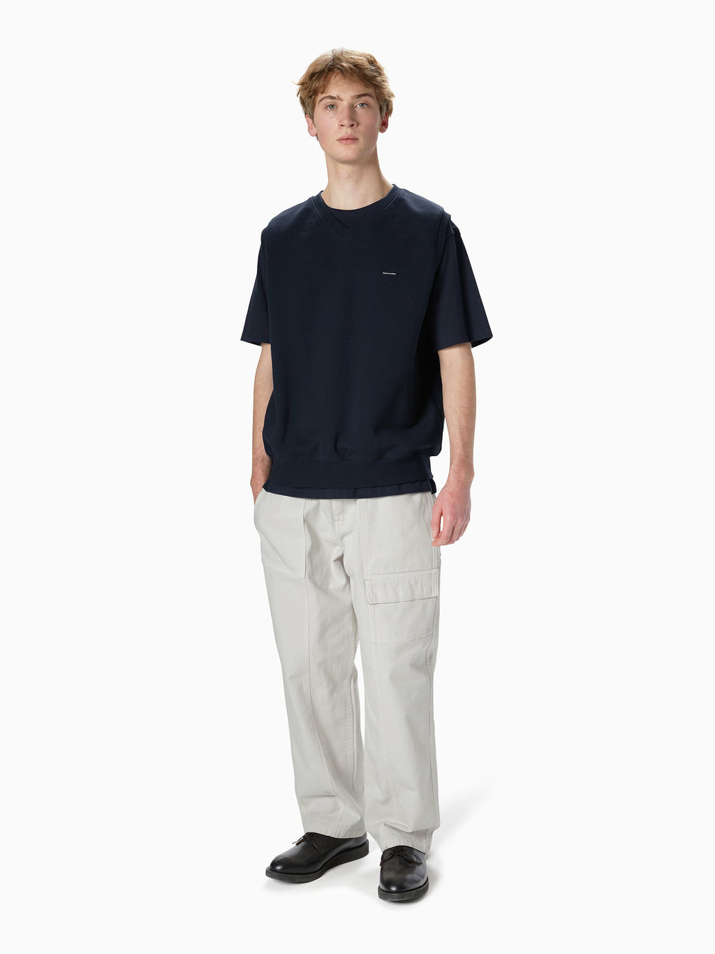 thisisneverthat - T.N.T. Classic HDP V Neck Vest (Heather Navy) product image 6 | TRAB K-Fashion Australia