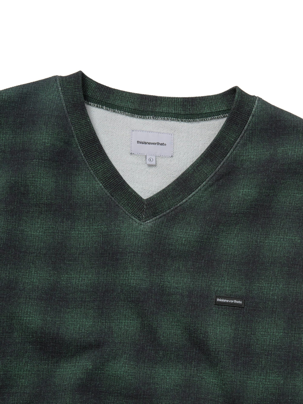 thisisneverthat - T.N.T. Classic HDP V Neck Vest (Heather Plaid) product image 2 | TRAB K-Fashion Australia