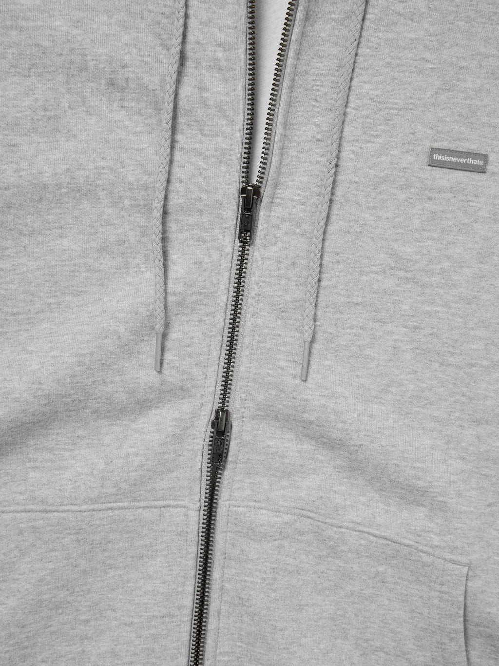 thisisneverthat - T.N.T. Classic HDP Zip Up Sweat (Heather Grey) product image 3 | TRAB K-Fashion Australia