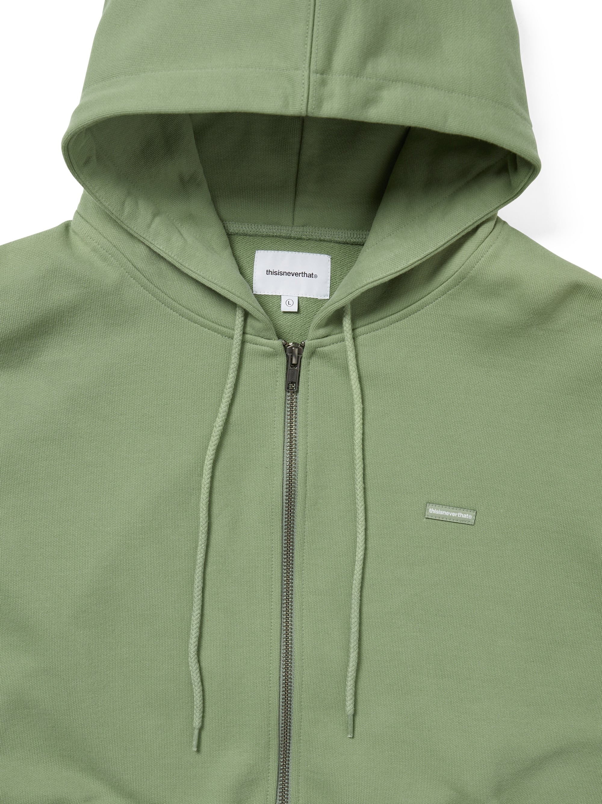thisisneverthat - T.N.T. Classic HDP Zip Up Sweat (Faded Green) product image 2 | TRAB K-Fashion Australia
