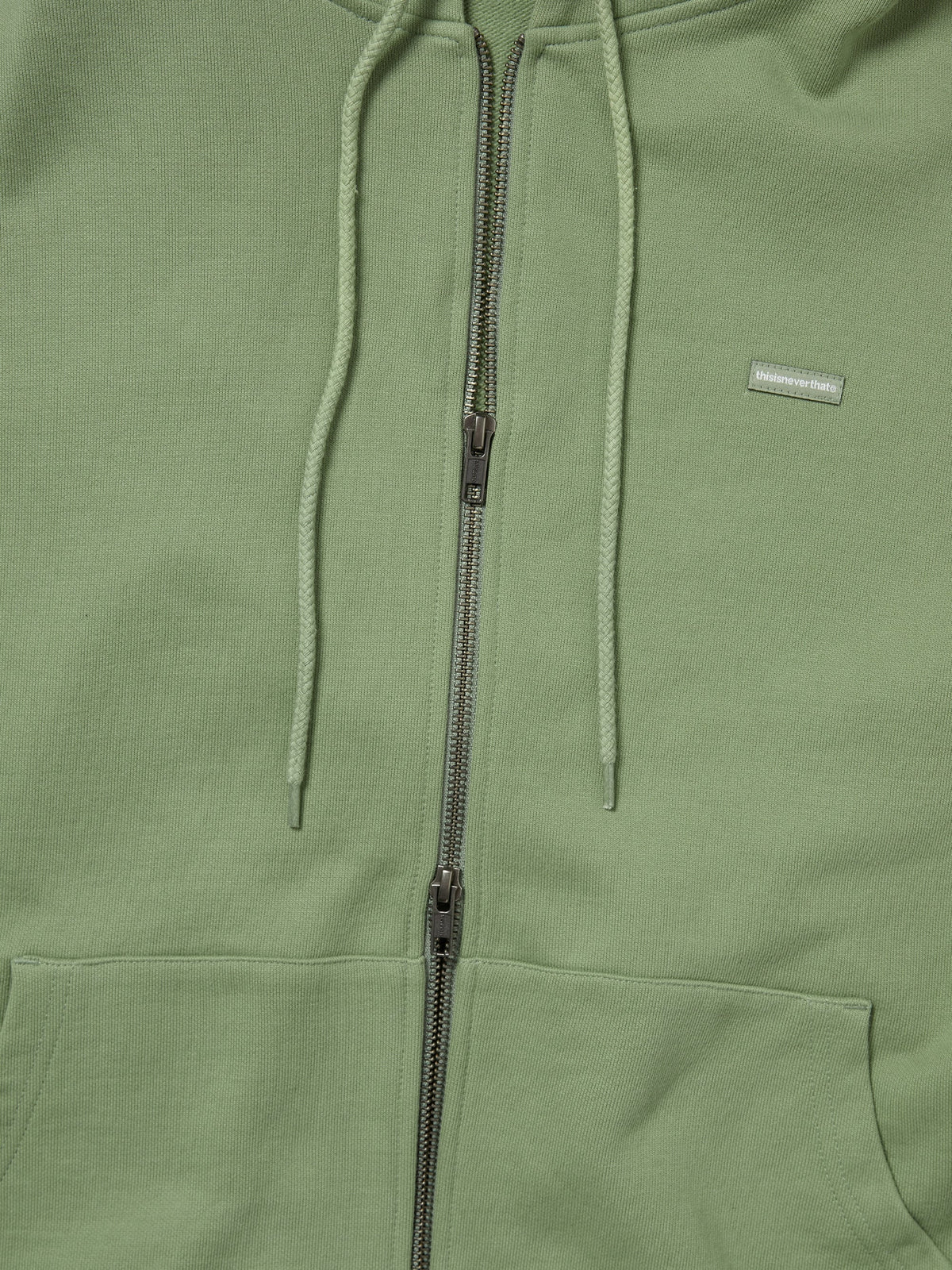 thisisneverthat - T.N.T. Classic HDP Zip Up Sweat (Faded Green) product image 3 | TRAB K-Fashion Australia