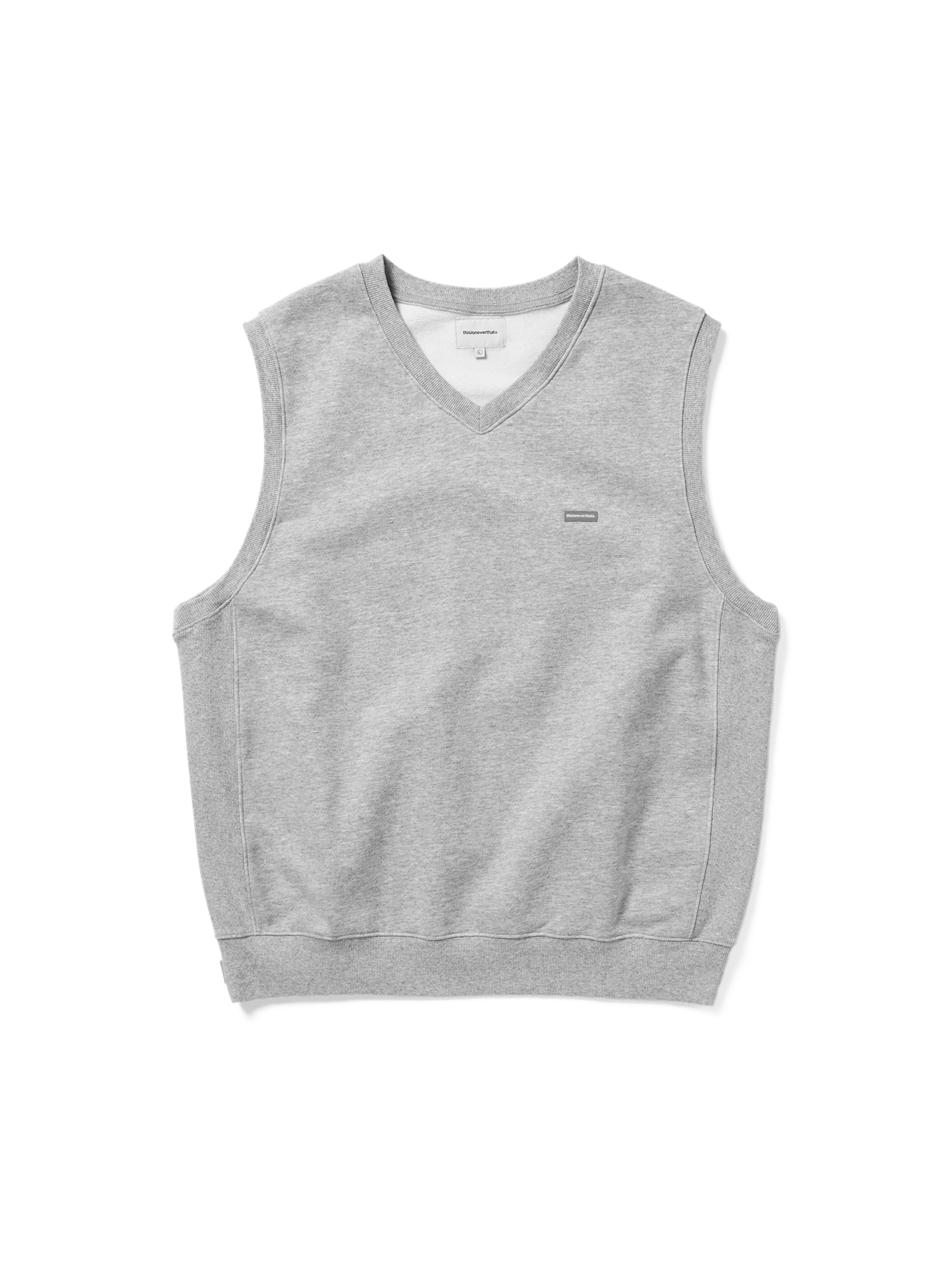 thisisneverthat - (FW24) T.N.T. Classic HDP V Neck Vest (Heather Grey) product image 1 | TRAB K-Fashion Australia