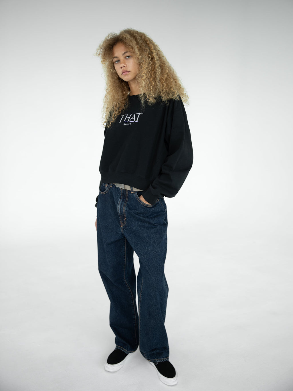 thisisneverthat - THAT 2010 W Crewneck (Black) product image 4 | TRAB K-Fashion Australia