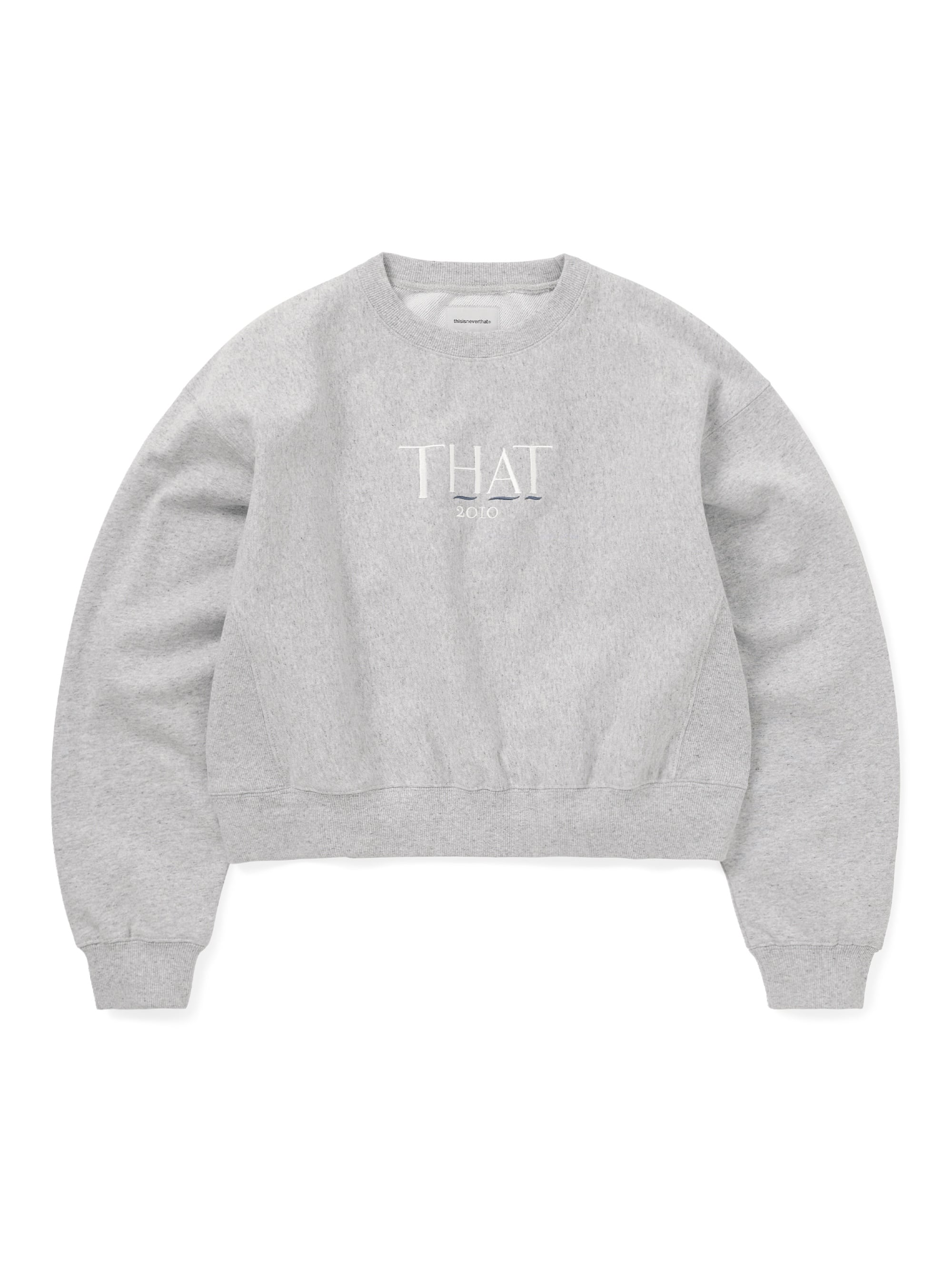 thisisneverthat - THAT 2010 W Crewneck (Heather Grey) product image 1 | TRAB K-Fashion Australia