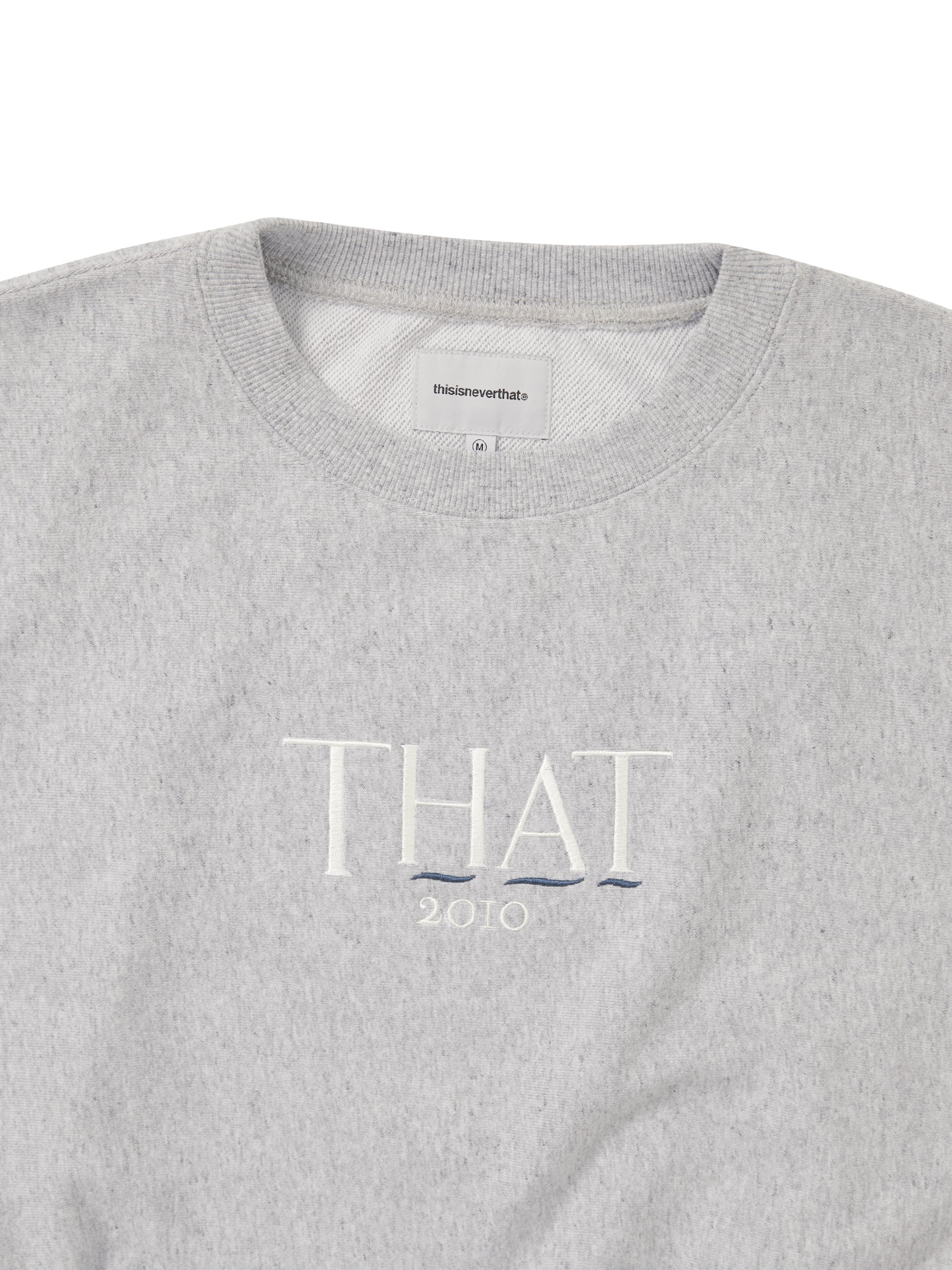 thisisneverthat - THAT 2010 W Crewneck (Heather Grey) product image 2 | TRAB K-Fashion Australia