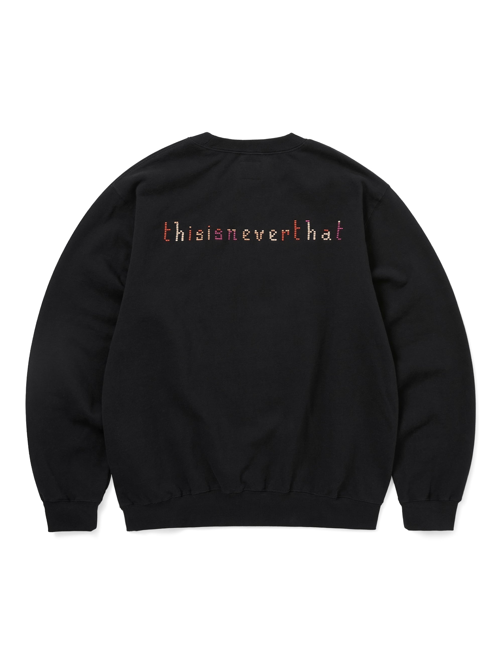 thisisneverthat - THAT Embroidered Crewneck Dark Heather (Black) product image 4 | TRAB K-Fashion Australia
