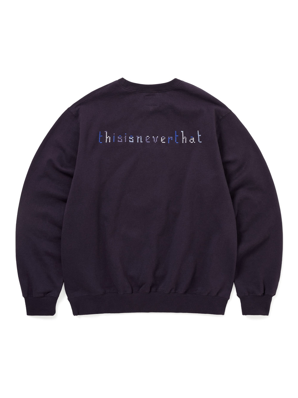 thisisneverthat - THAT Embroidered Crewneck (Dark Purple) product image 4 | TRAB K-Fashion Australia