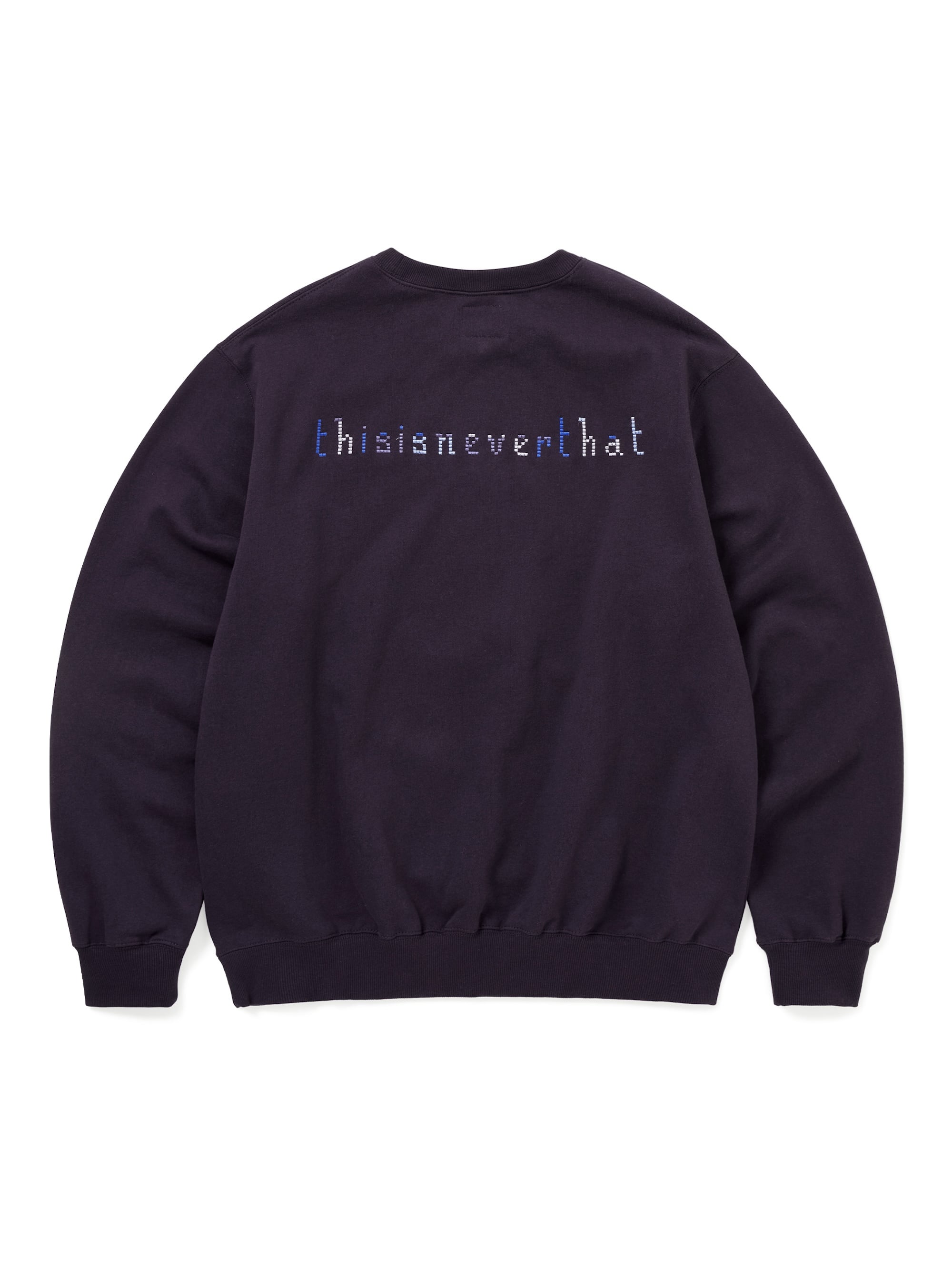 thisisneverthat - THAT Embroidered Crewneck (Dark Purple) product image 4 | TRAB K-Fashion Australia