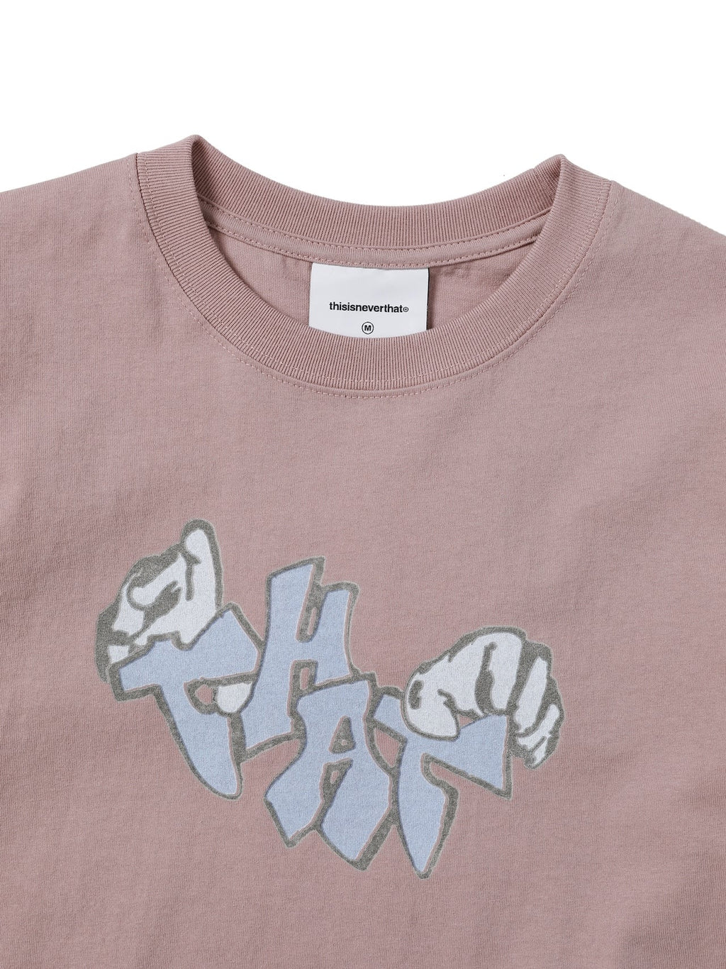 thisisneverthat - THAT Hands W Tee (Dusty Pink) product image 2 | TRAB K-Fashion Australia