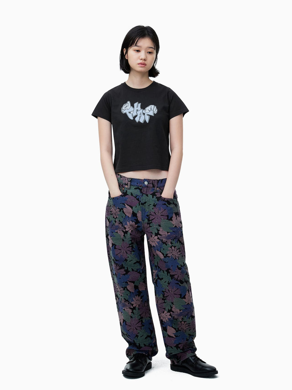 thisisneverthat - THAT Hands W Tee (Dusty Black) product image 4 | TRAB K-Fashion Australia