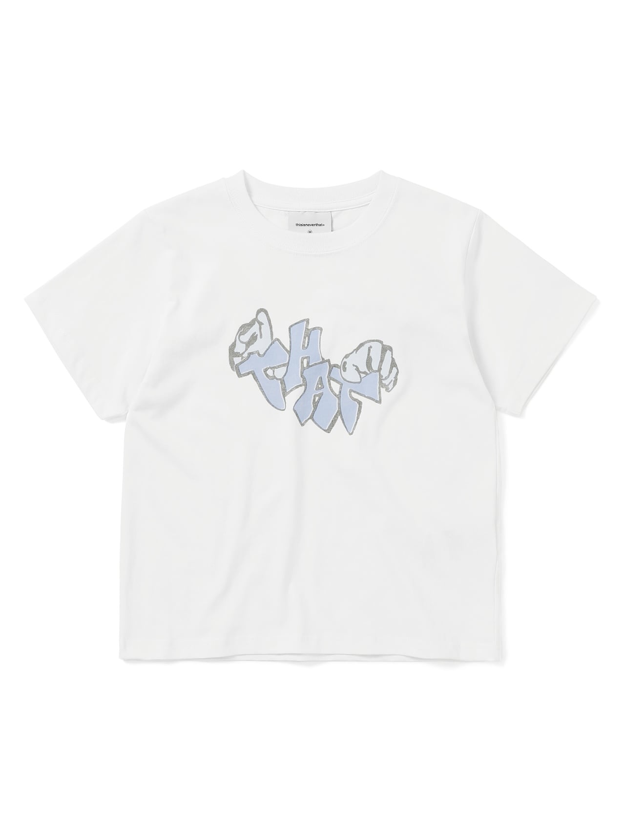 thisisneverthat - THAT Hands W Tee (Dusty White) product image 1 | TRAB K-Fashion Australia