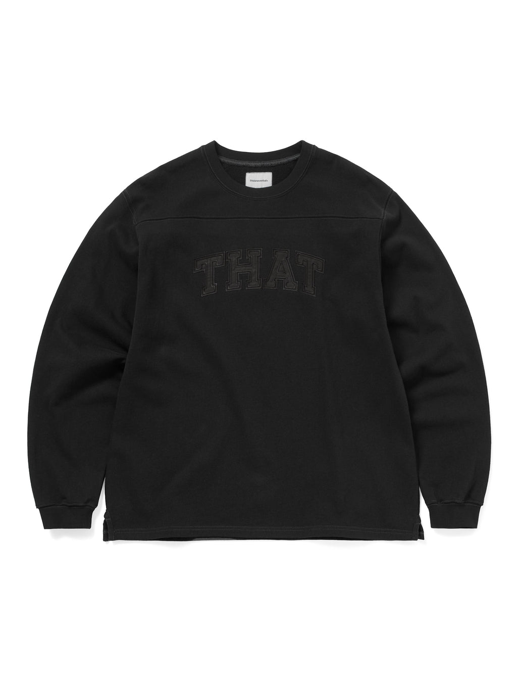 thisisneverthat - THAT Panelled Crewneck (Deep Black) product image 1 | TRAB K-Fashion Australia