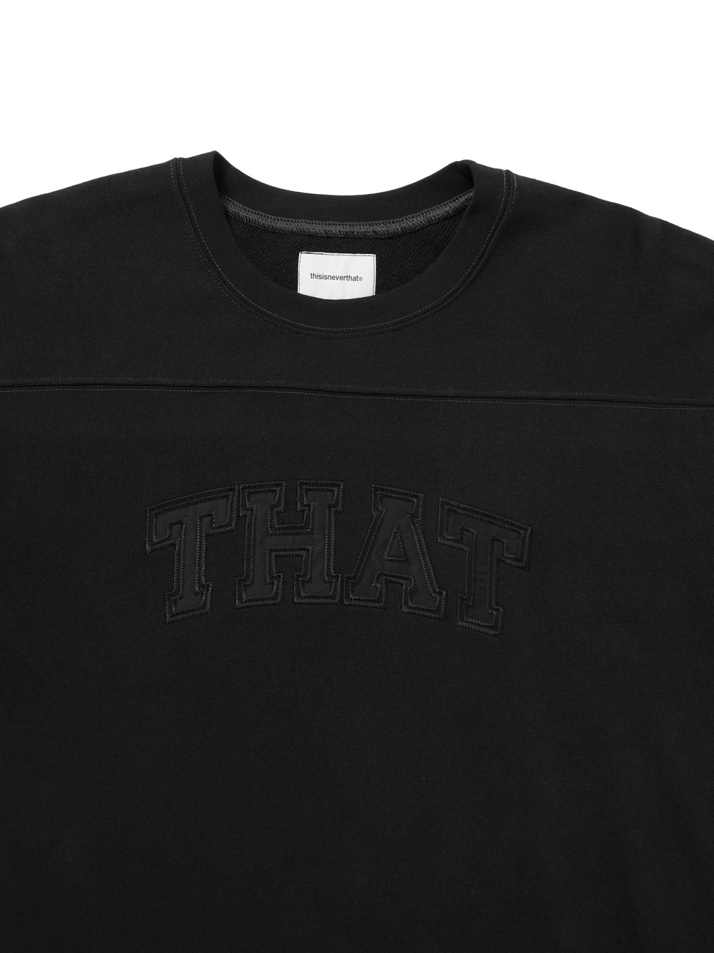 thisisneverthat - THAT Panelled Crewneck (Black) product image 2 | TRAB K-Fashion Australia