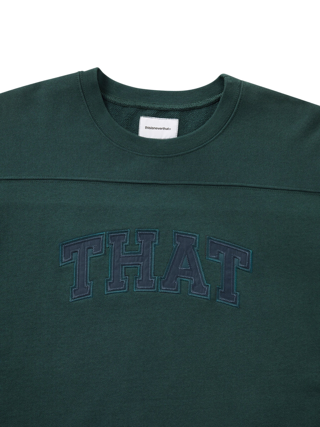 thisisneverthat - THAT Panelled Crewneck (Sea Green) product image 2 | TRAB K-Fashion Australia