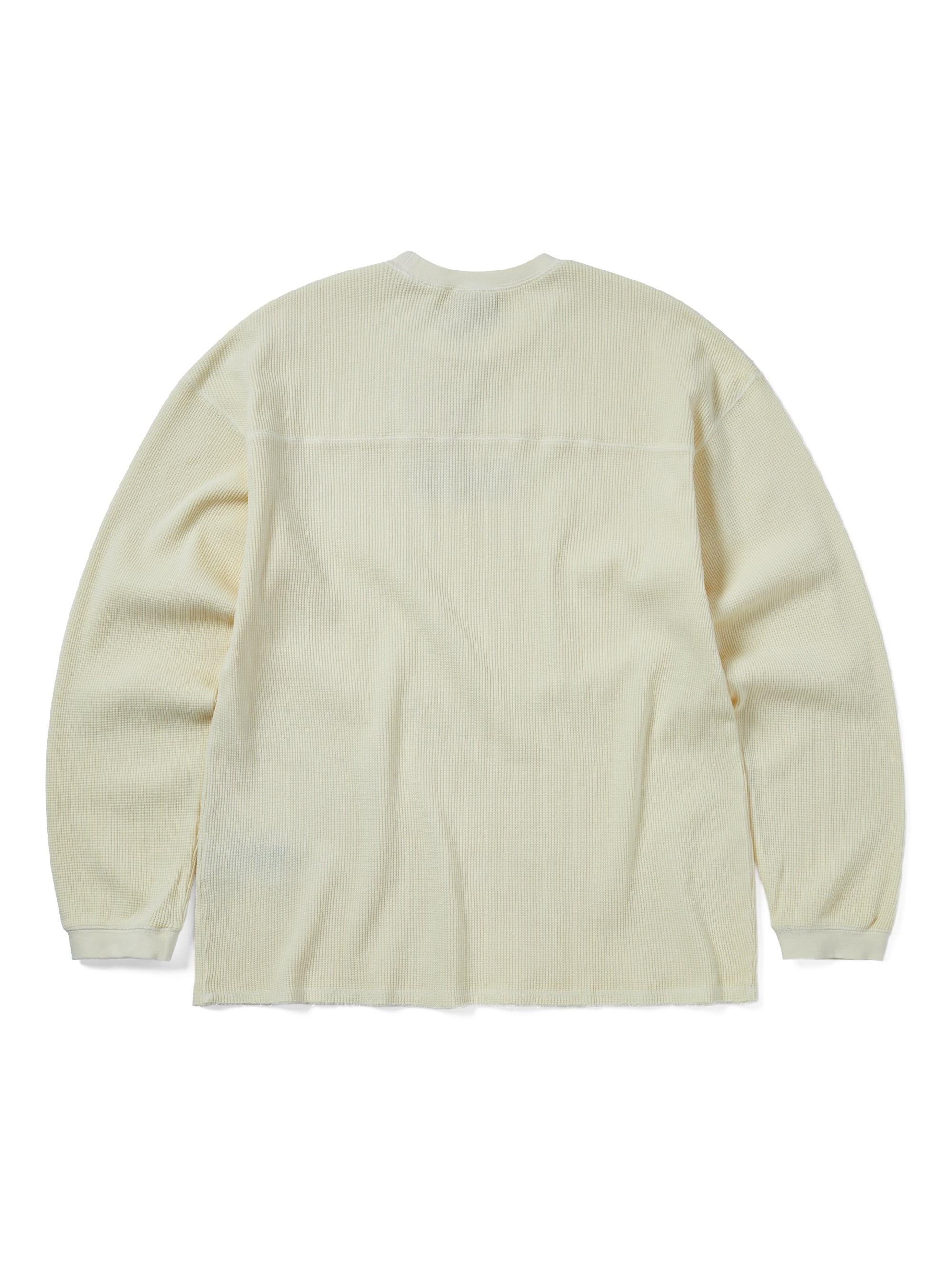 thisisneverthat - THAT Waffle L/S Tee (Ivory) product image 4 | TRAB K-Fashion Australia