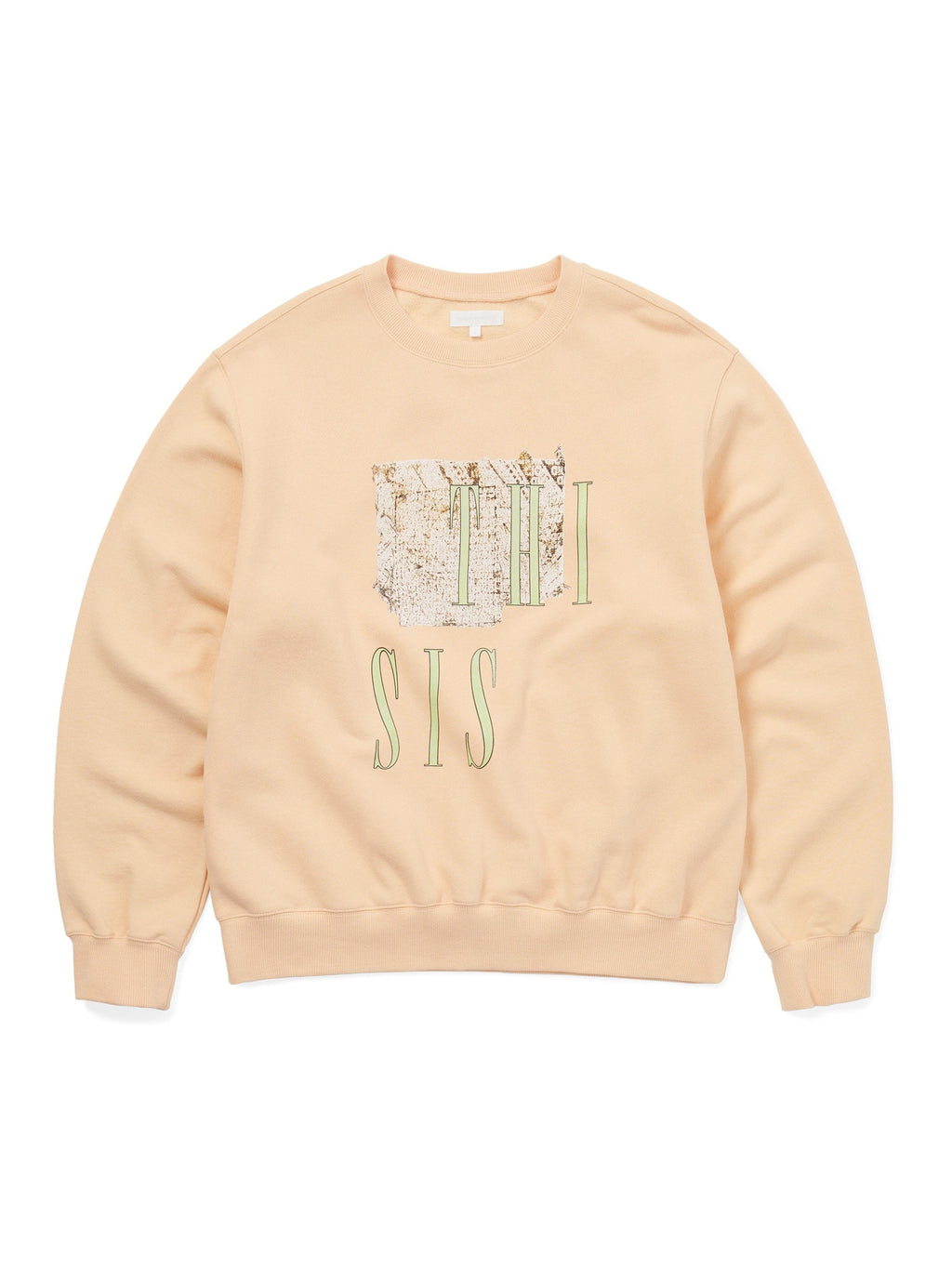 thisisneverthat - THI SIS Crewneck (Apricot) product image 1 | TRAB K-Fashion Australia