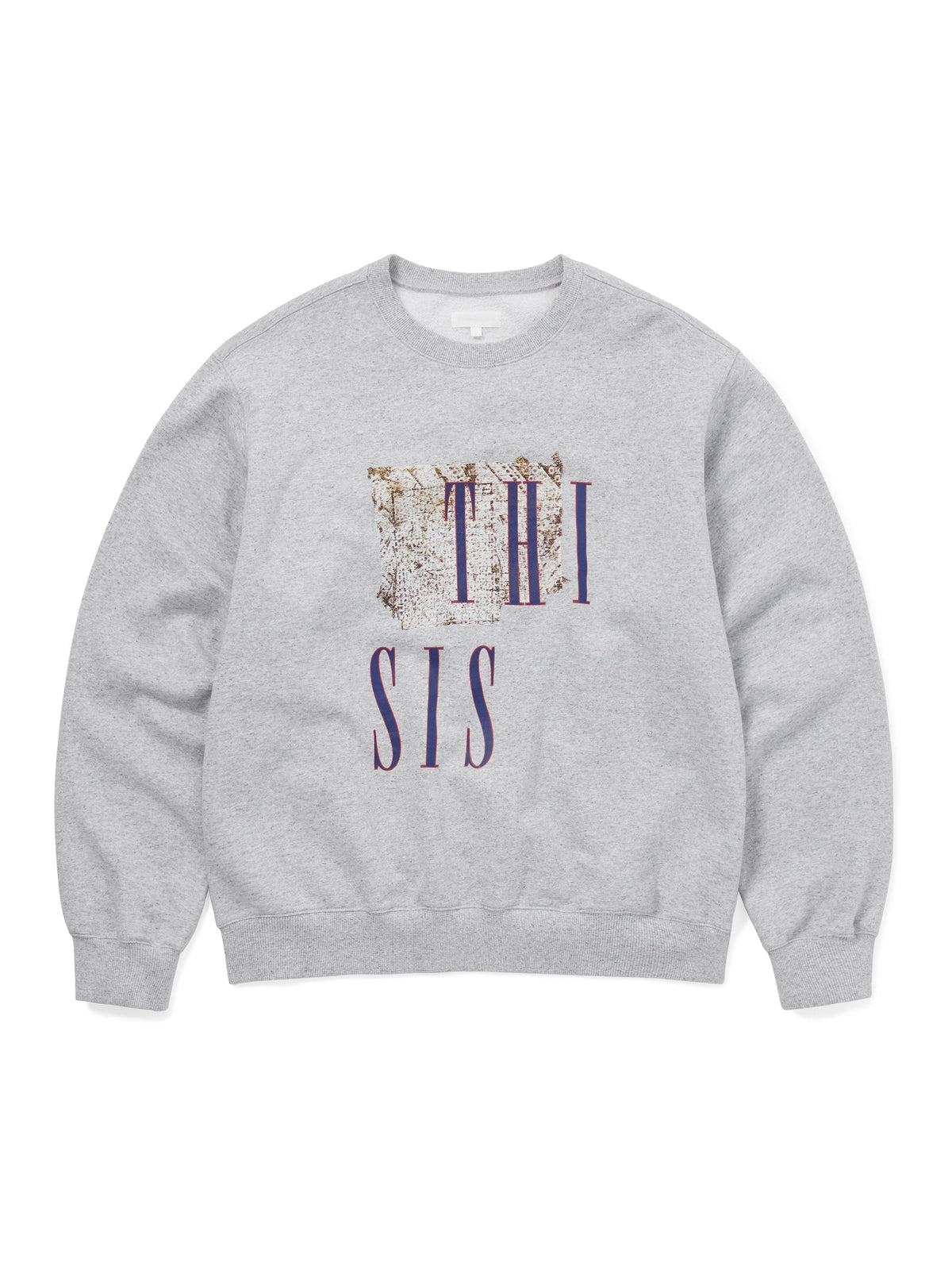 thisisneverthat - THI SIS Crewneck (Heather Grey) product image 1 | TRAB K-Fashion Australia