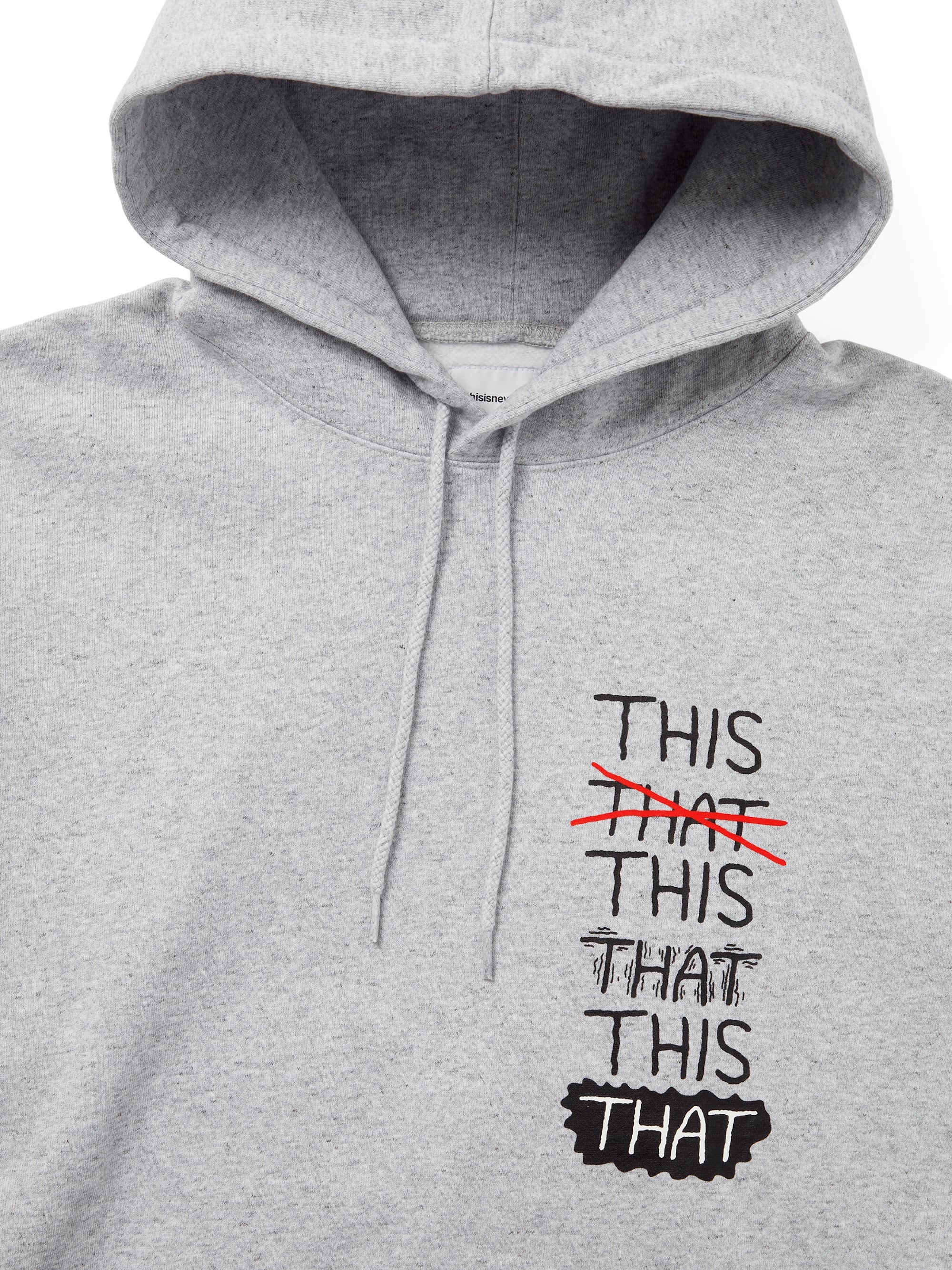 thisisneverthat - THISTHAT Skate Hoodie Heather Grey (Heathergrey) product image 2 | TRAB K-Fashion Australia