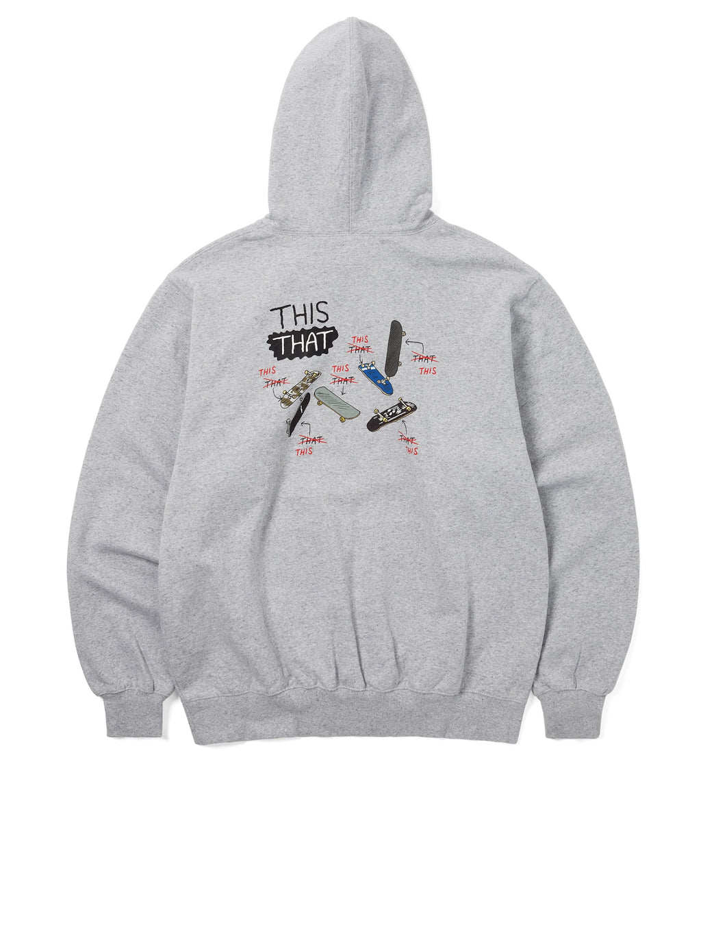 thisisneverthat - THISTHAT Skate Hoodie Heather Grey (Heathergrey) product image 5 | TRAB K-Fashion Australia