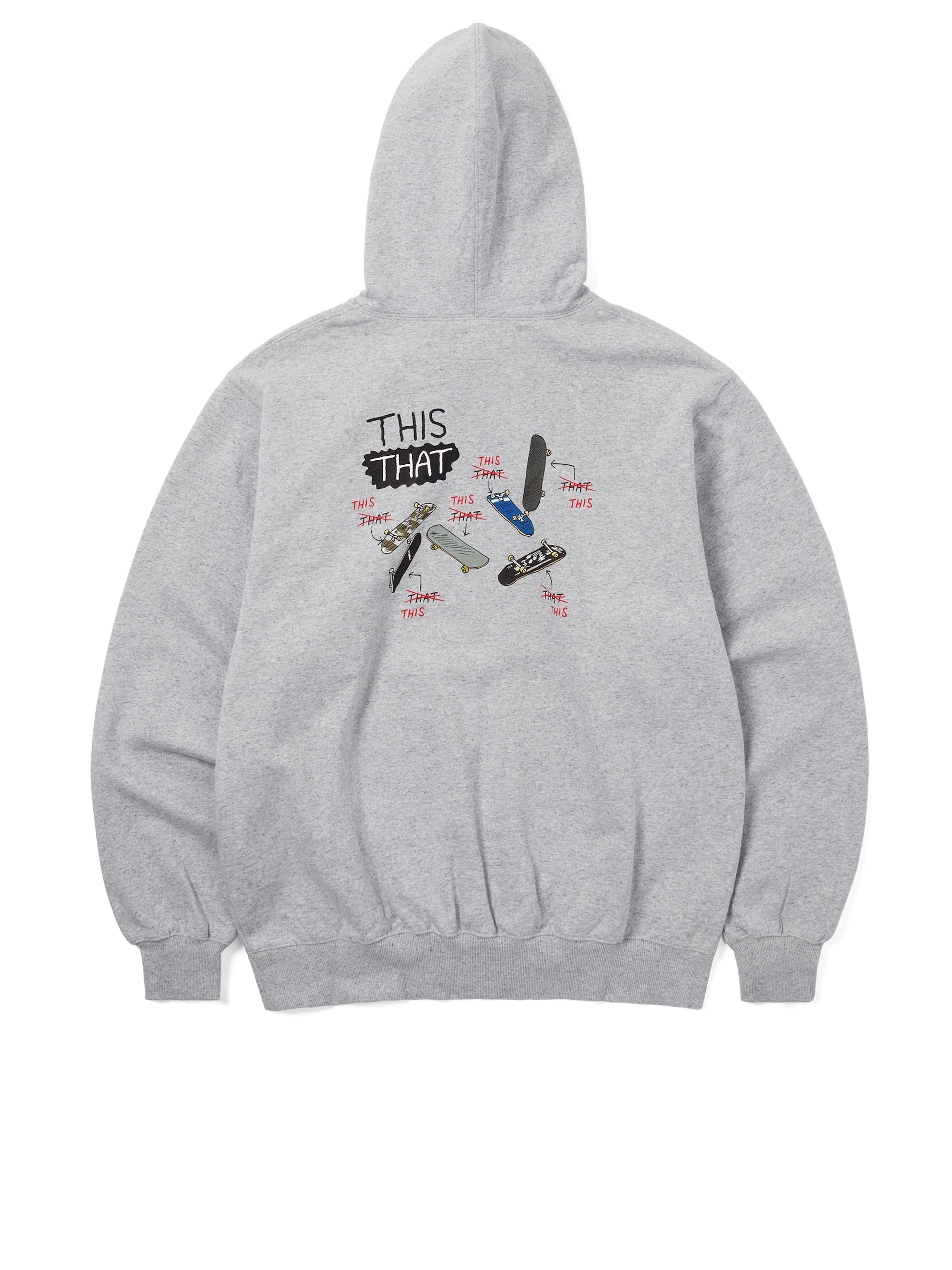 thisisneverthat - THISTHAT Skate Hoodie Heather Grey (Heathergrey) product image 5 | TRAB K-Fashion Australia