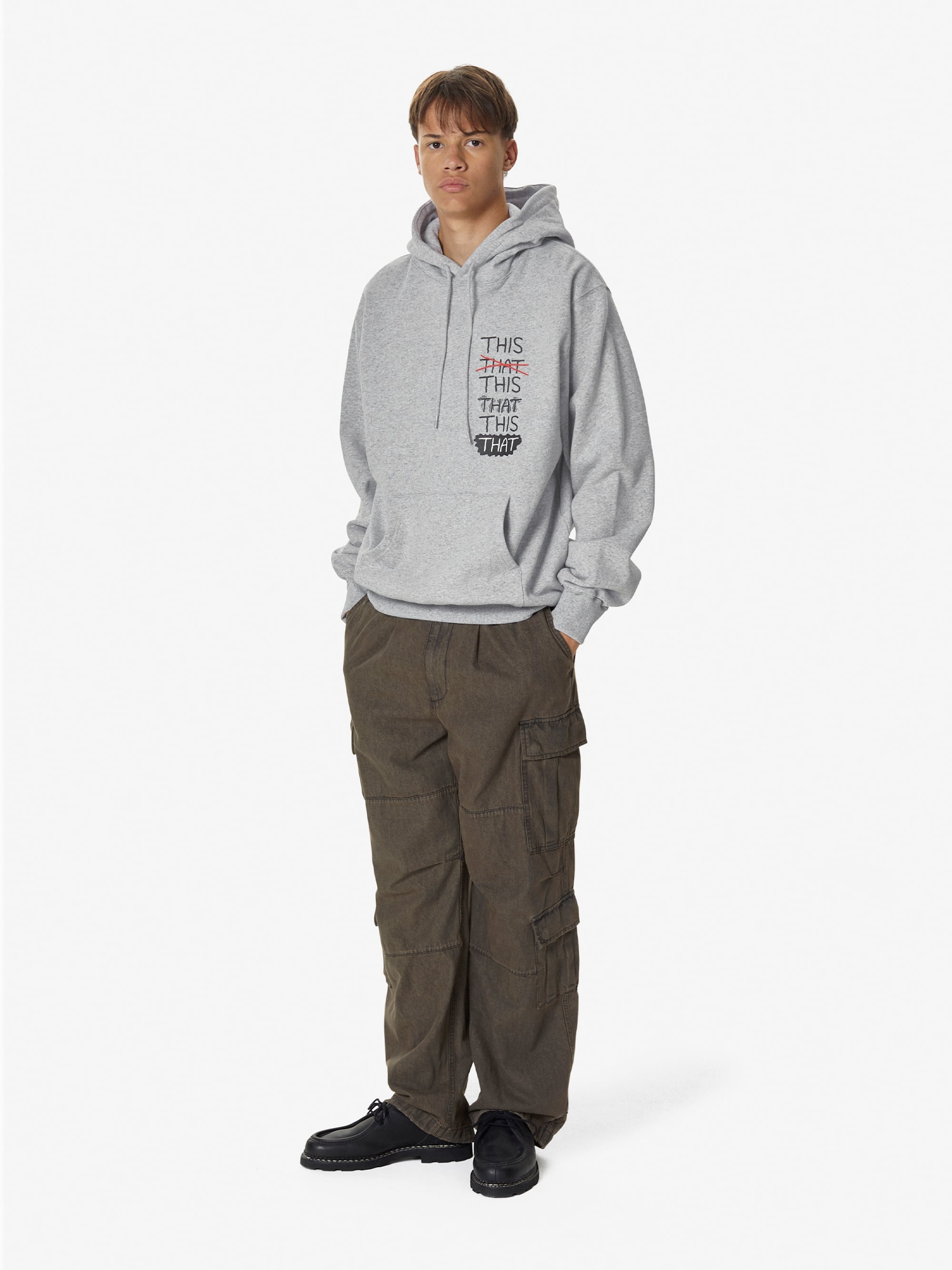 thisisneverthat - THISTHAT Skate Hoodie Heather Grey (Heathergrey) product image 6 | TRAB K-Fashion Australia