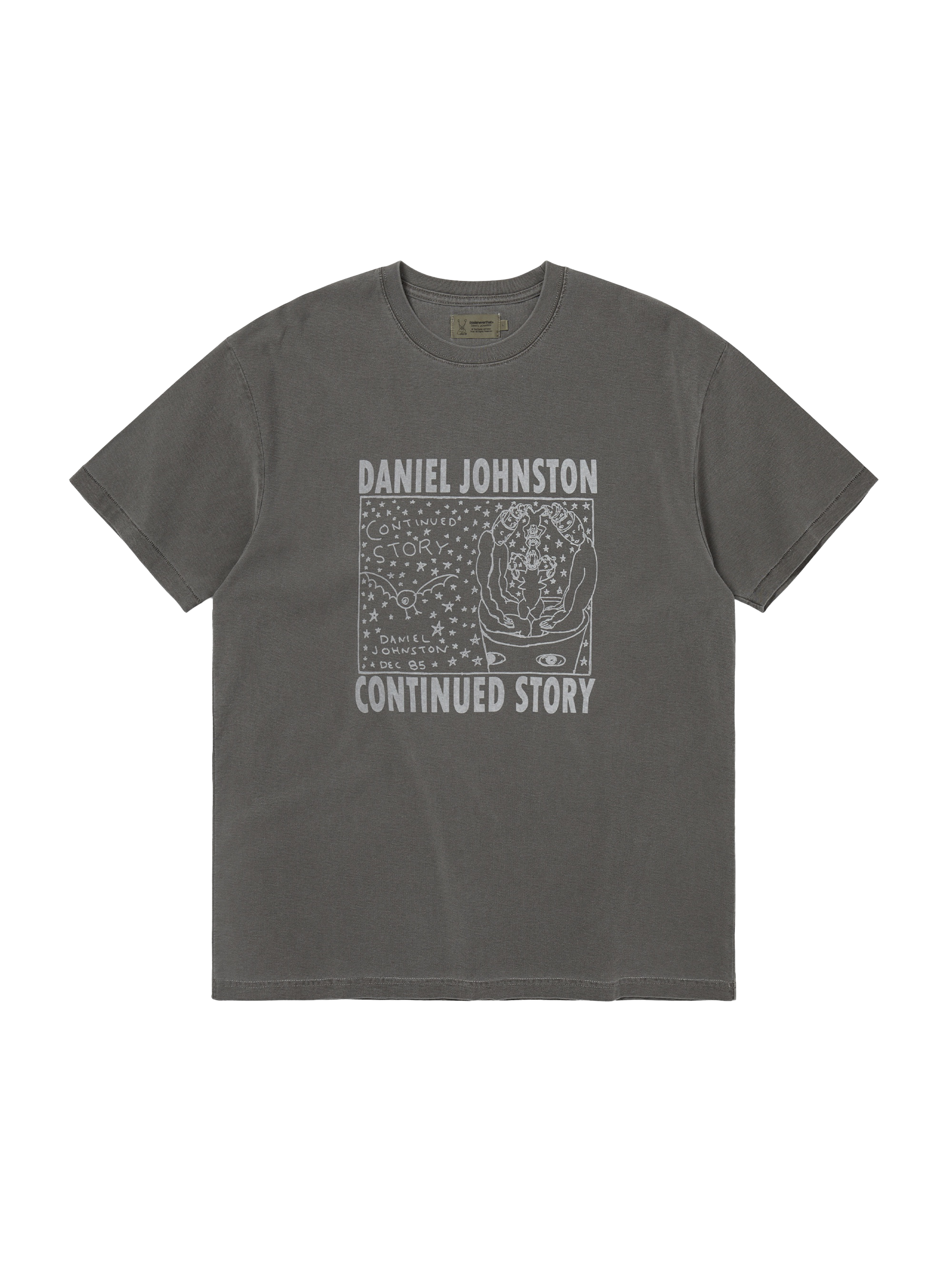 thisisneverthat - TNT Daniel Johnston Continued Story Tee (Charcoal) product image 1 | TRAB K-Fashion Australia