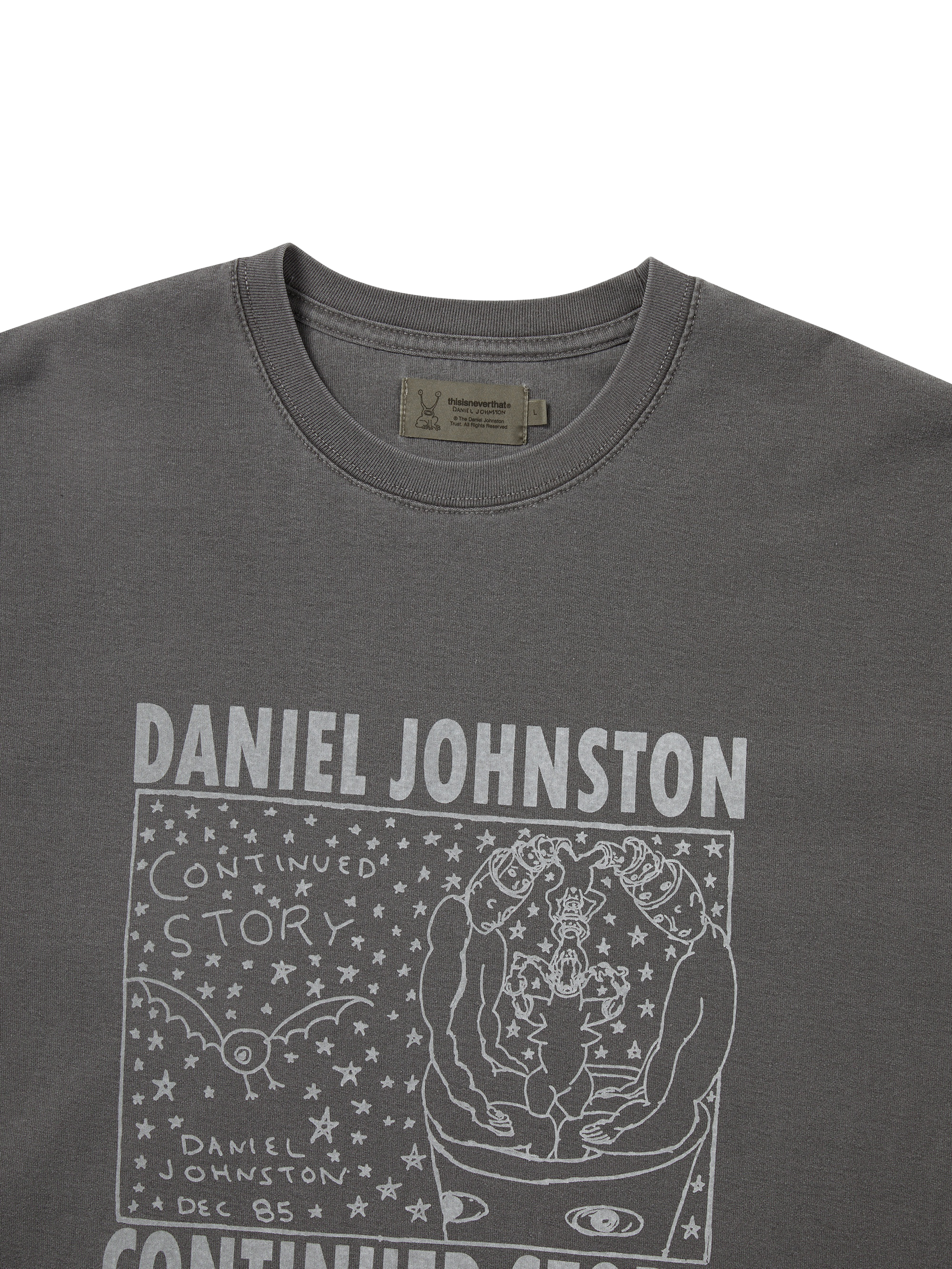 thisisneverthat - TNT Daniel Johnston Continued Story Tee (Charcoal) product image 2 | TRAB K-Fashion Australia