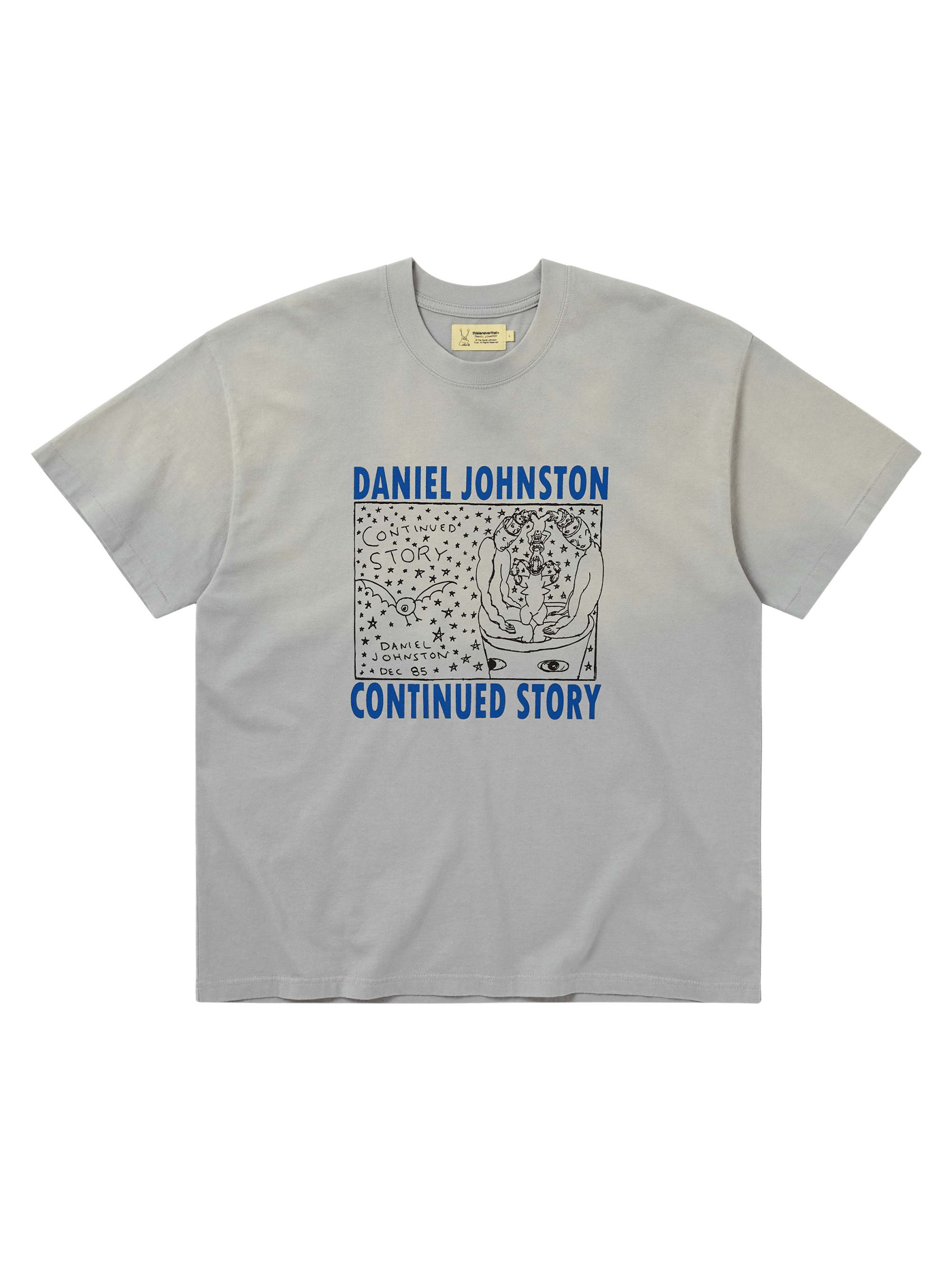 thisisneverthat - TNT Daniel Johnston Continued Story Tee (Grey) product image 1 | TRAB K-Fashion Australia
