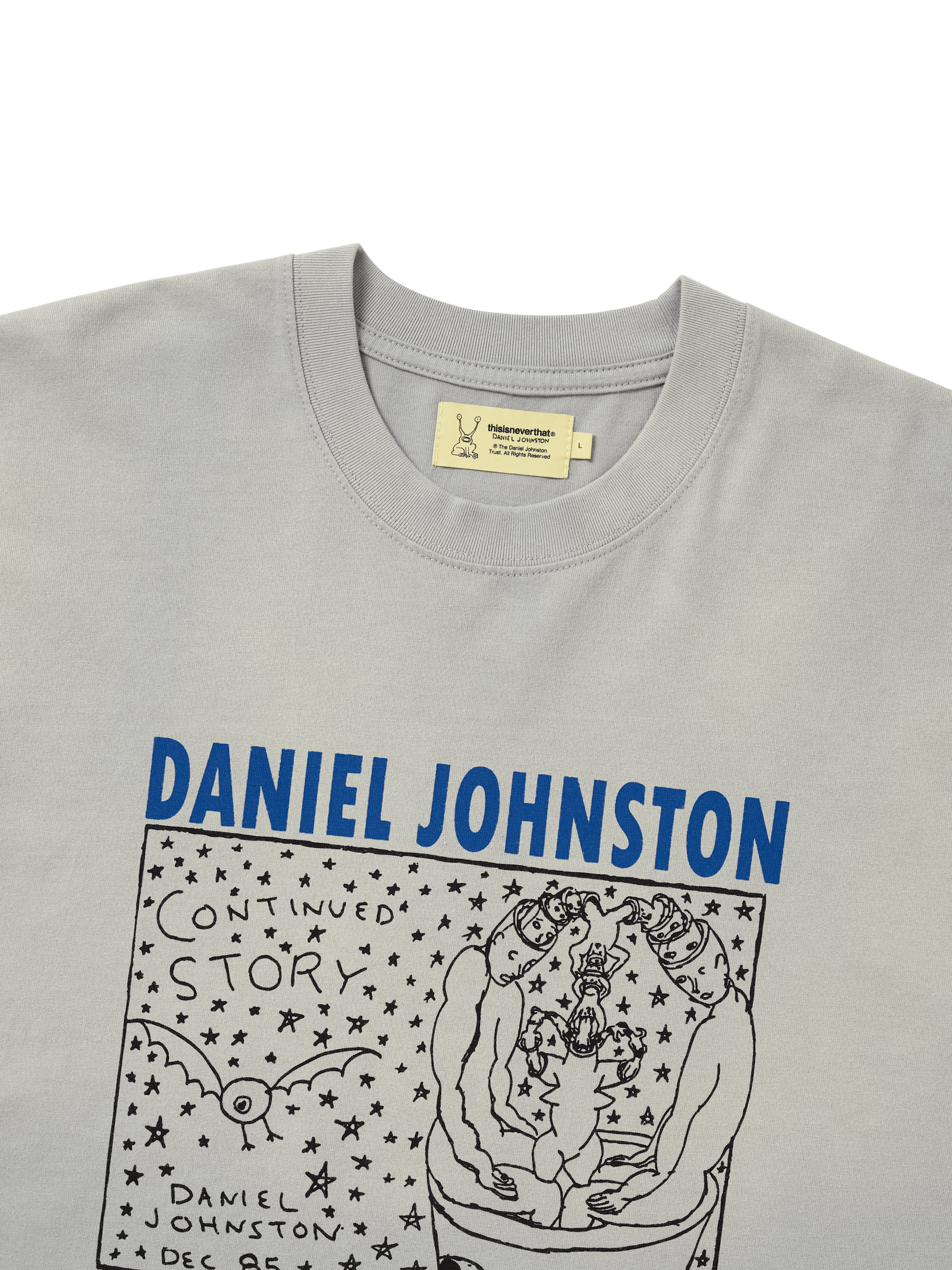 thisisneverthat - TNT Daniel Johnston Continued Story Tee (Grey) product image 2 | TRAB K-Fashion Australia