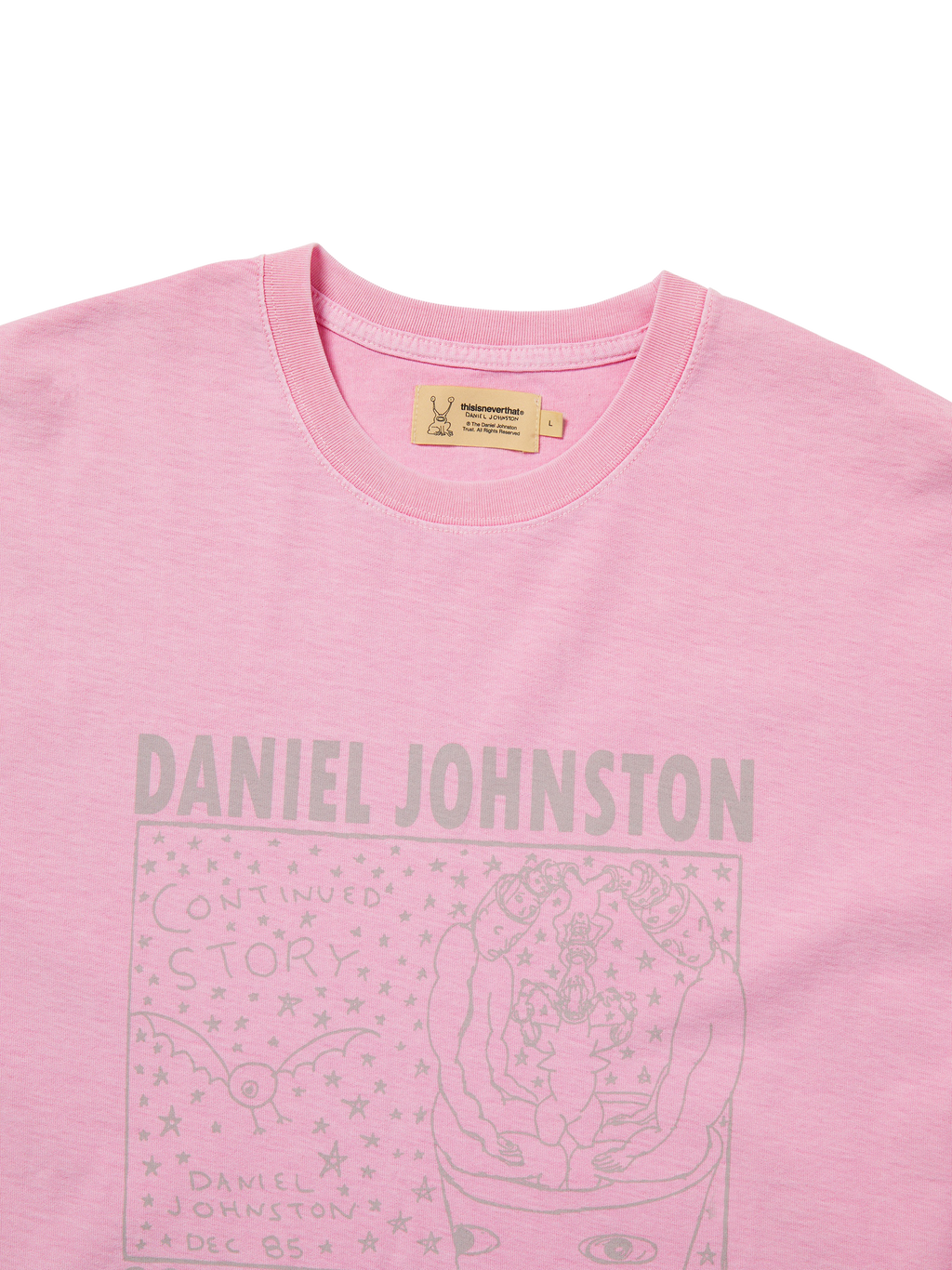 thisisneverthat - TNT Daniel Johnston Continued Story Tee (Soft Pink) product image 2 | TRAB K-Fashion Australia