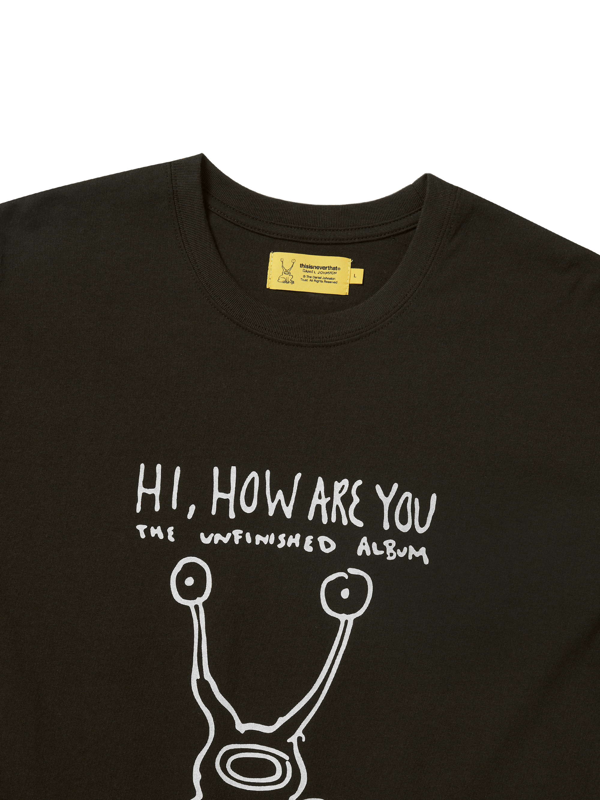 thisisneverthat - TNT Daniel Johnston Frog Tee Off (Black) product image 2 | TRAB K-Fashion Australia