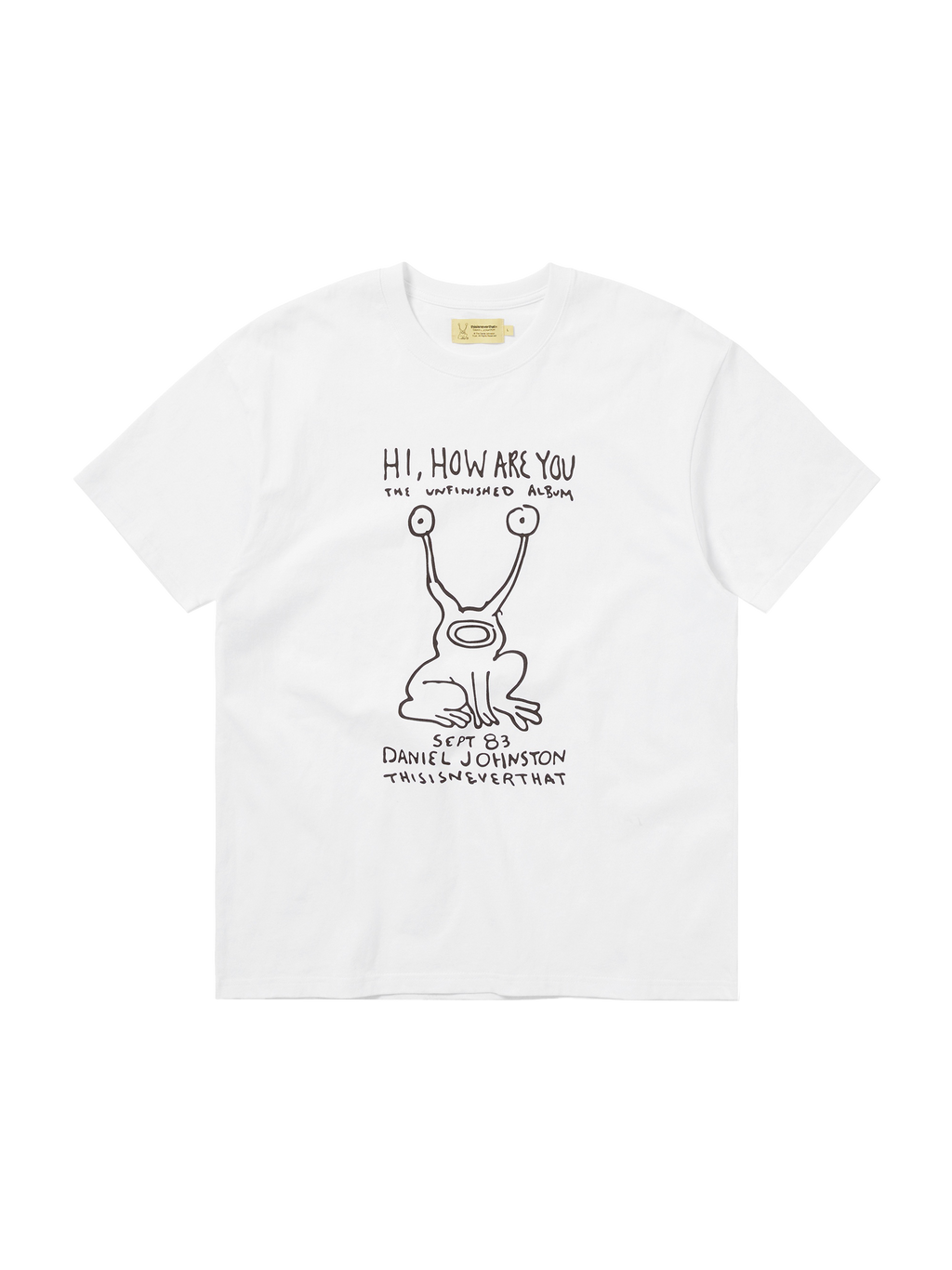 thisisneverthat - TNT Daniel Johnston Frog Tee (White) product image 1 | TRAB K-Fashion Australia