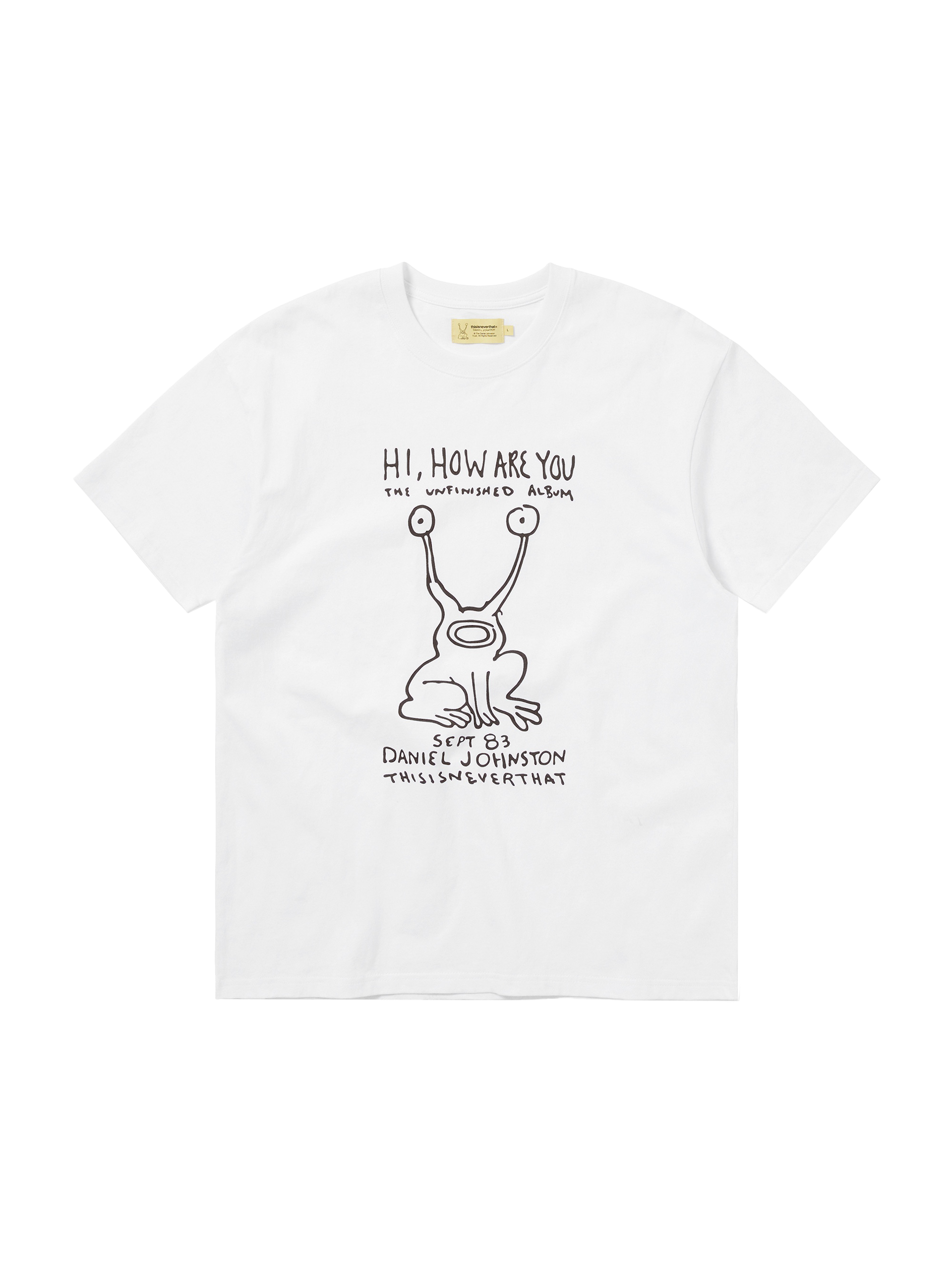 thisisneverthat - TNT Daniel Johnston Frog Tee (White) | TRAB K-Fas