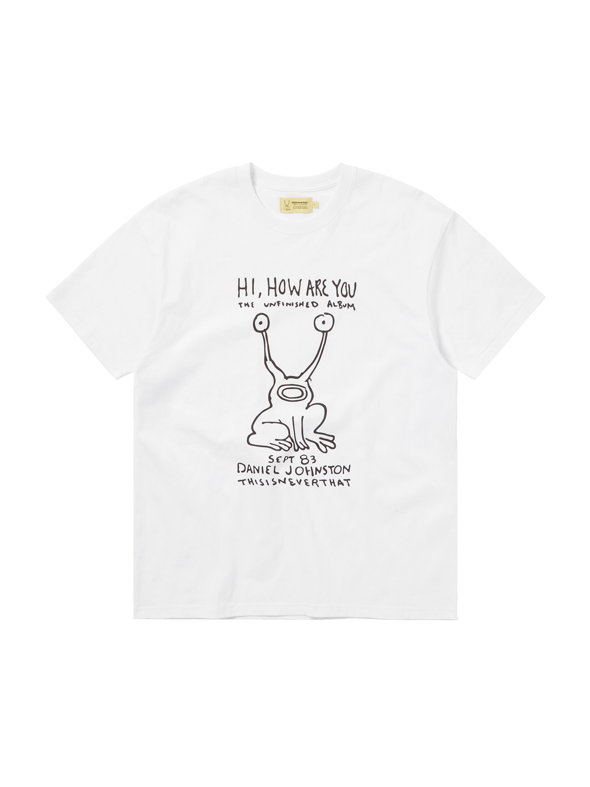 thisisneverthat - TNT Daniel Johnston Frog Tee (White) product image 1 | TRAB K-Fashion Australia