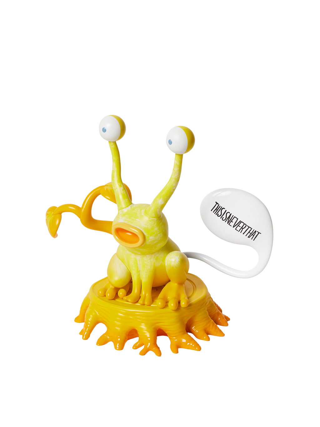 thisisneverthat - TNT Daniel Johnston Jeremiah the Innocent Frog Vinyl Sculpture (Yellow) product image 1 | TRAB K-Fashion Australia