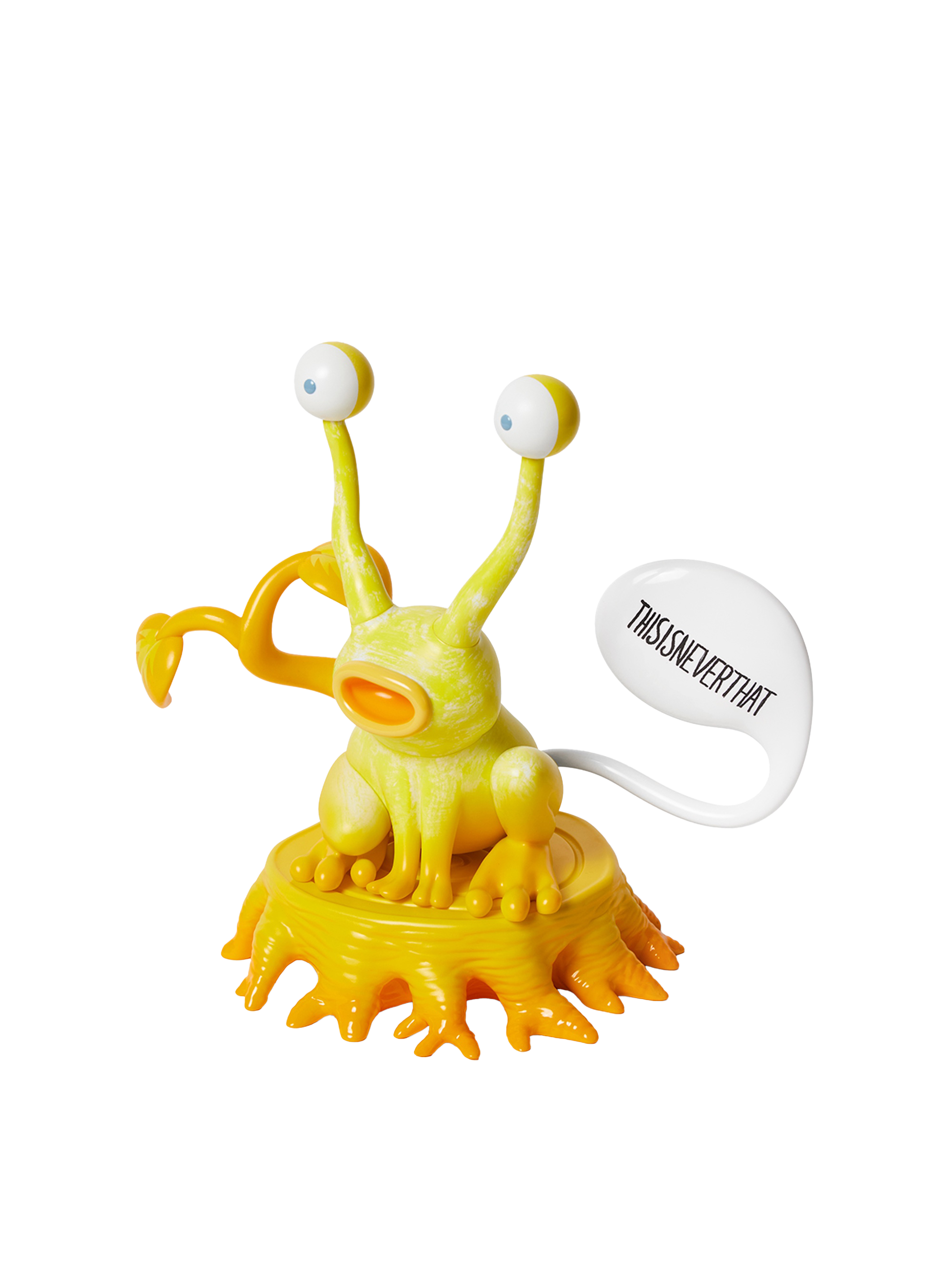thisisneverthat - TNT Daniel Johnston Jeremiah the Innocent Frog Vinyl Sculpture (Yellow) product image 1 | TRAB K-Fashion Australia