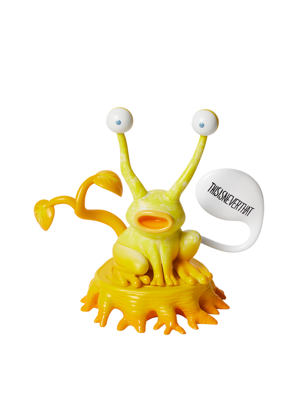 thisisneverthat - TNT Daniel Johnston Jeremiah the Innocent Frog Vinyl Sculpture (Yellow) product image 2 | TRAB K-Fashion Australia