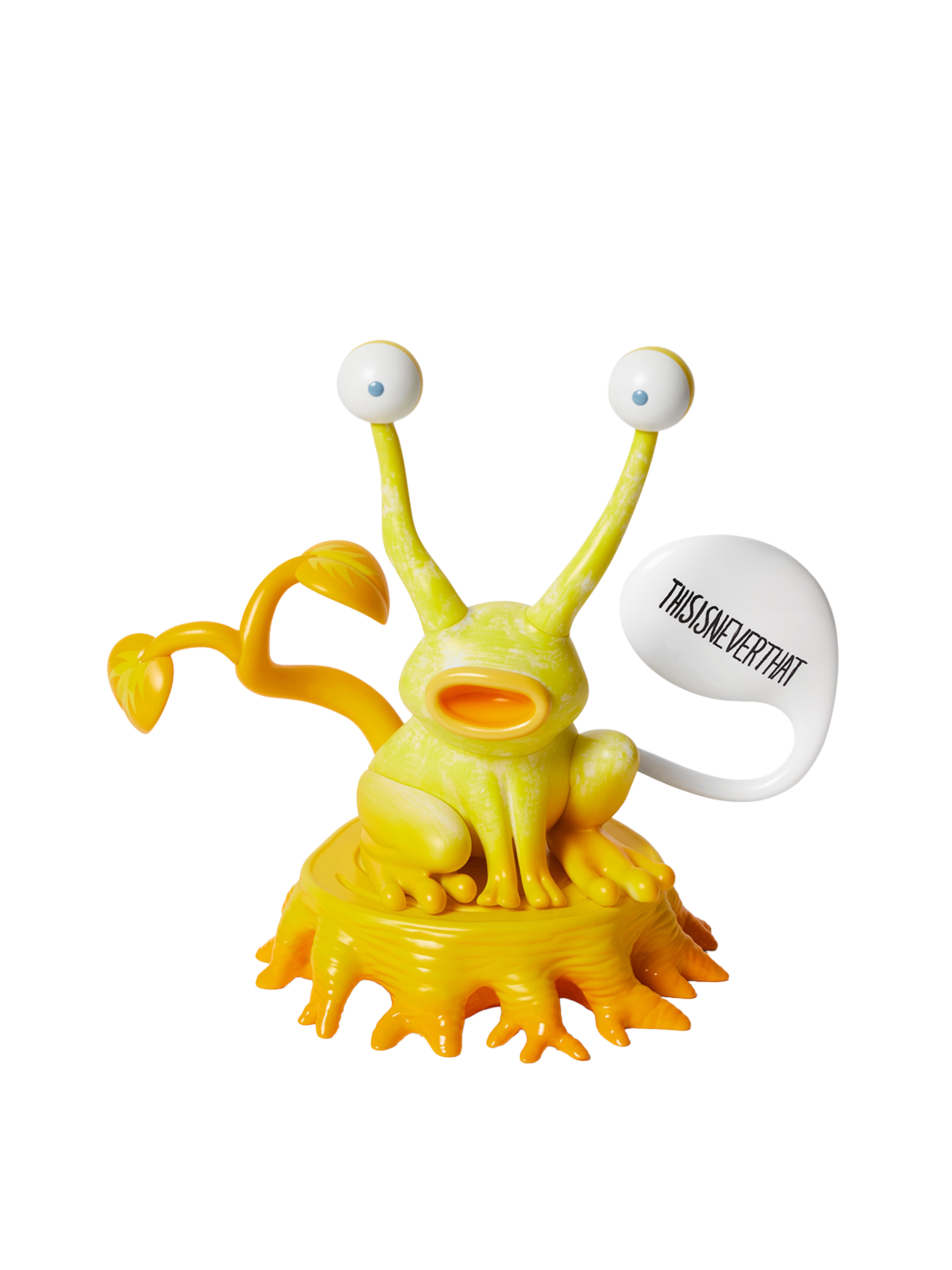 thisisneverthat - TNT Daniel Johnston Jeremiah the Innocent Frog Vinyl Sculpture (Yellow) product image 2 | TRAB K-Fashion Australia