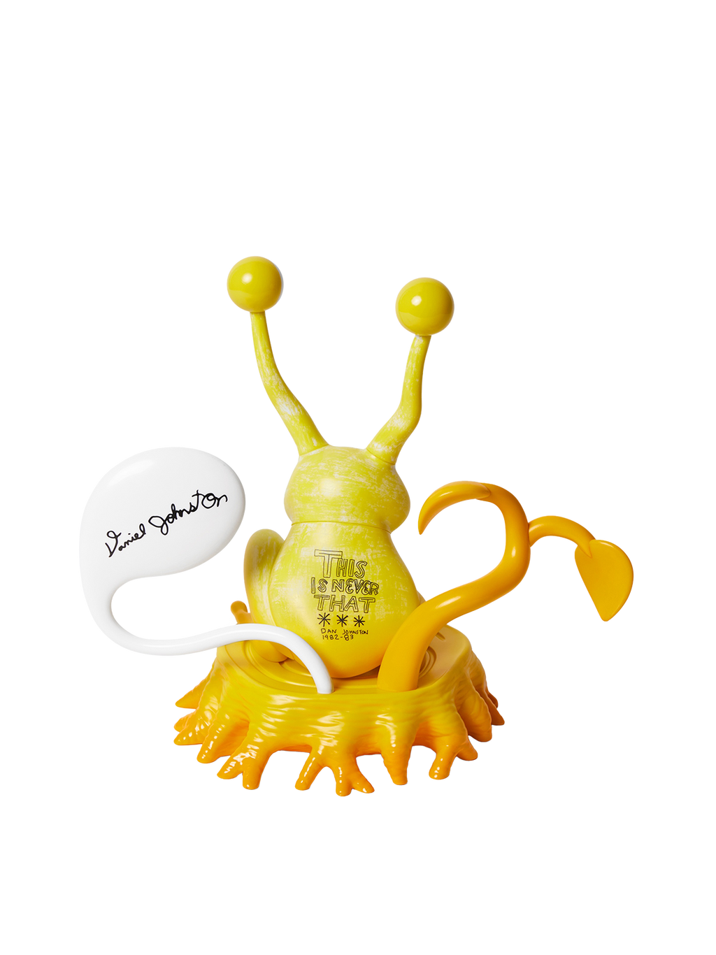 thisisneverthat - TNT Daniel Johnston Jeremiah the Innocent Frog Vinyl Sculpture (Yellow) product image 3 | TRAB K-Fashion Australia