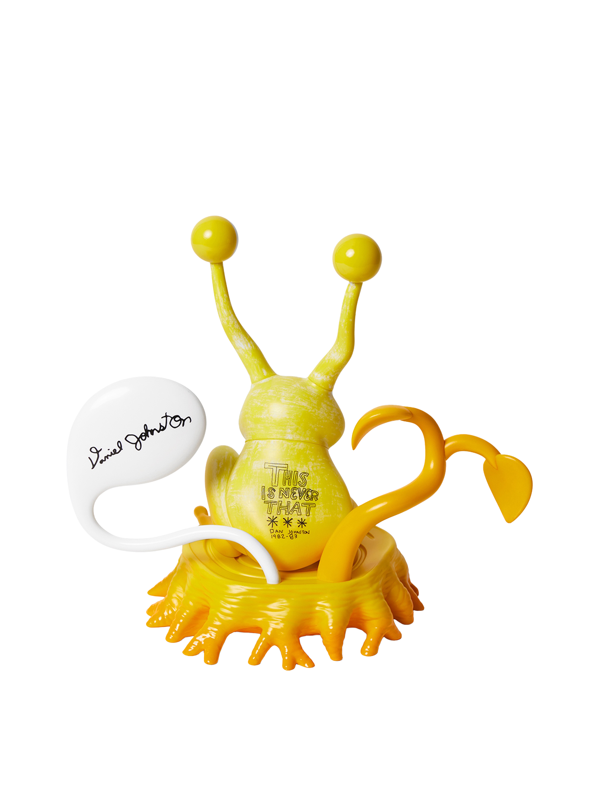 thisisneverthat - TNT Daniel Johnston Jeremiah the Innocent Frog Vinyl Sculpture (Yellow) product image 3 | TRAB K-Fashion Australia