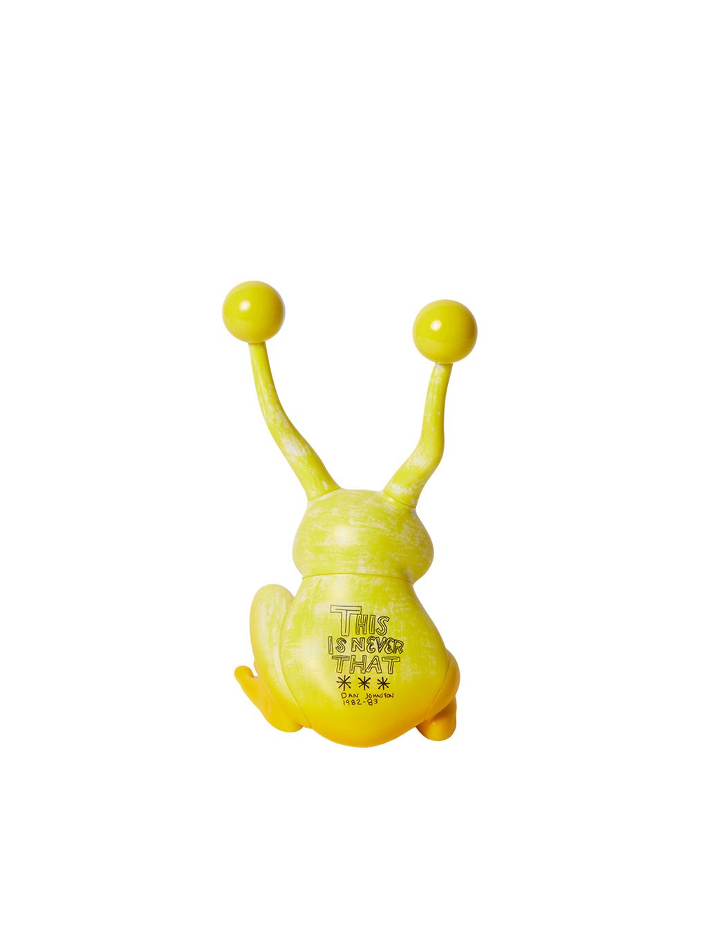 thisisneverthat - TNT Daniel Johnston Jeremiah the Innocent Frog Vinyl Sculpture (Yellow) product image 7 | TRAB K-Fashion Australia