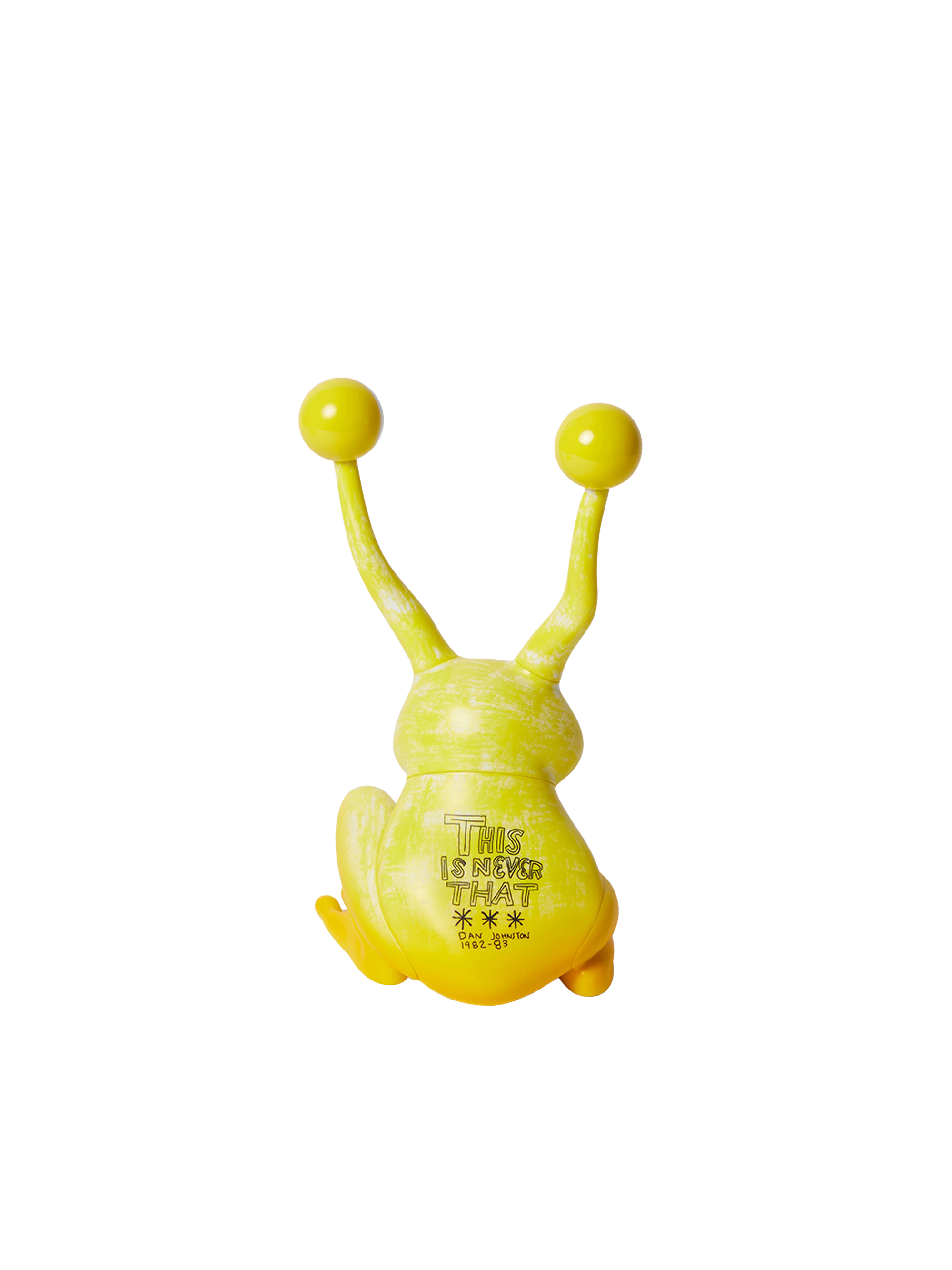 thisisneverthat - TNT Daniel Johnston Jeremiah the Innocent Frog Vinyl Sculpture (Yellow) product image 7 | TRAB K-Fashion Australia