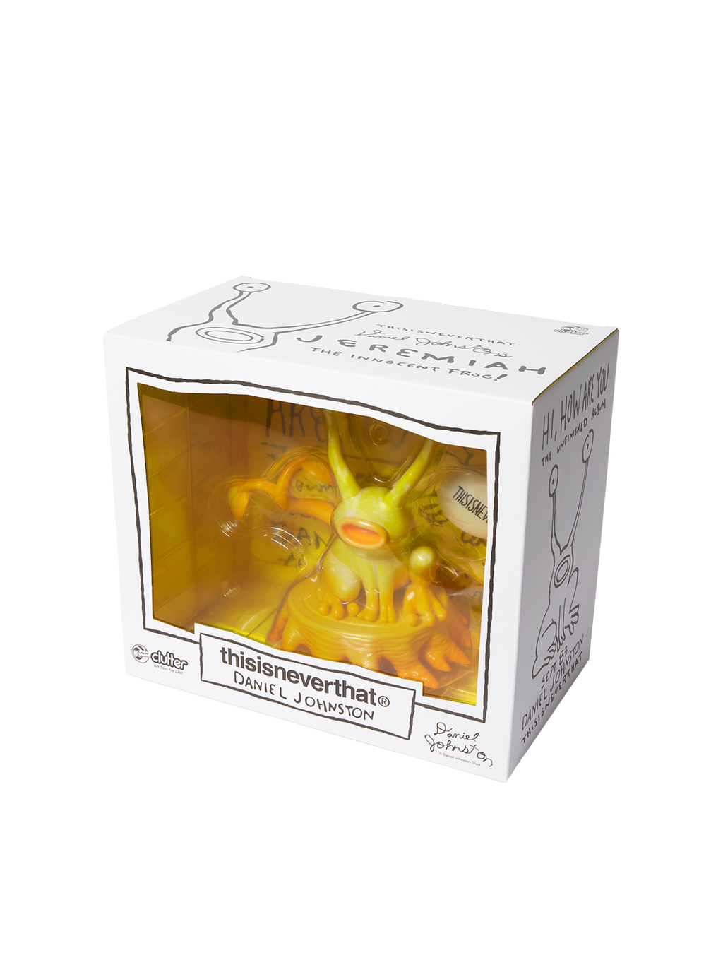 thisisneverthat - TNT Daniel Johnston Jeremiah the Innocent Frog Vinyl Sculpture (Yellow) product image 8 | TRAB K-Fashion Australia
