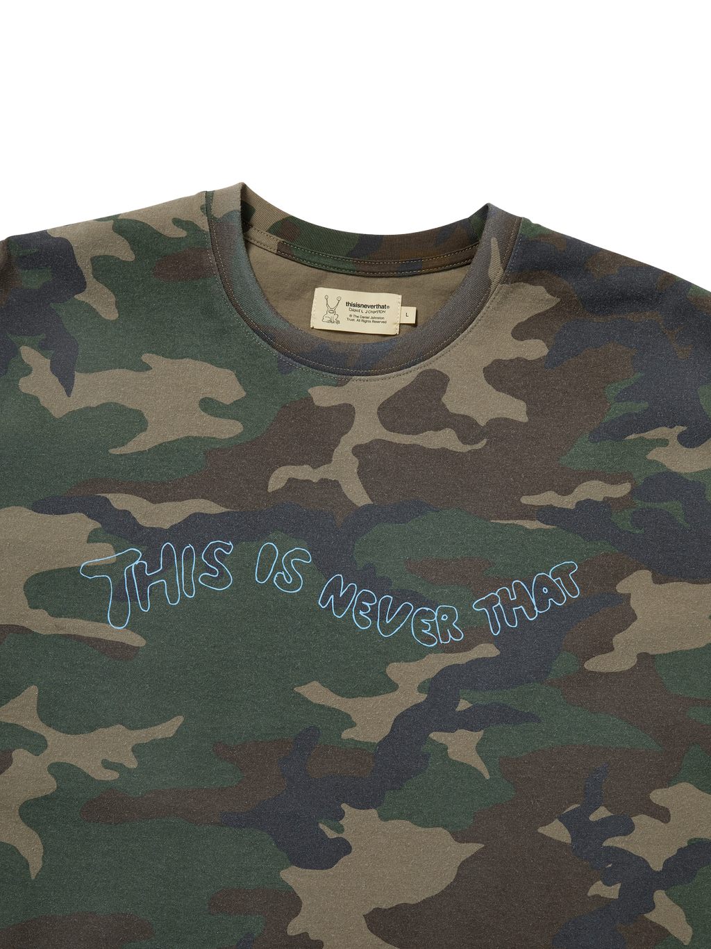 thisisneverthat - TNT Daniel Johnston Mannequins Tee (Camo) product image 2 | TRAB K-Fashion Australia