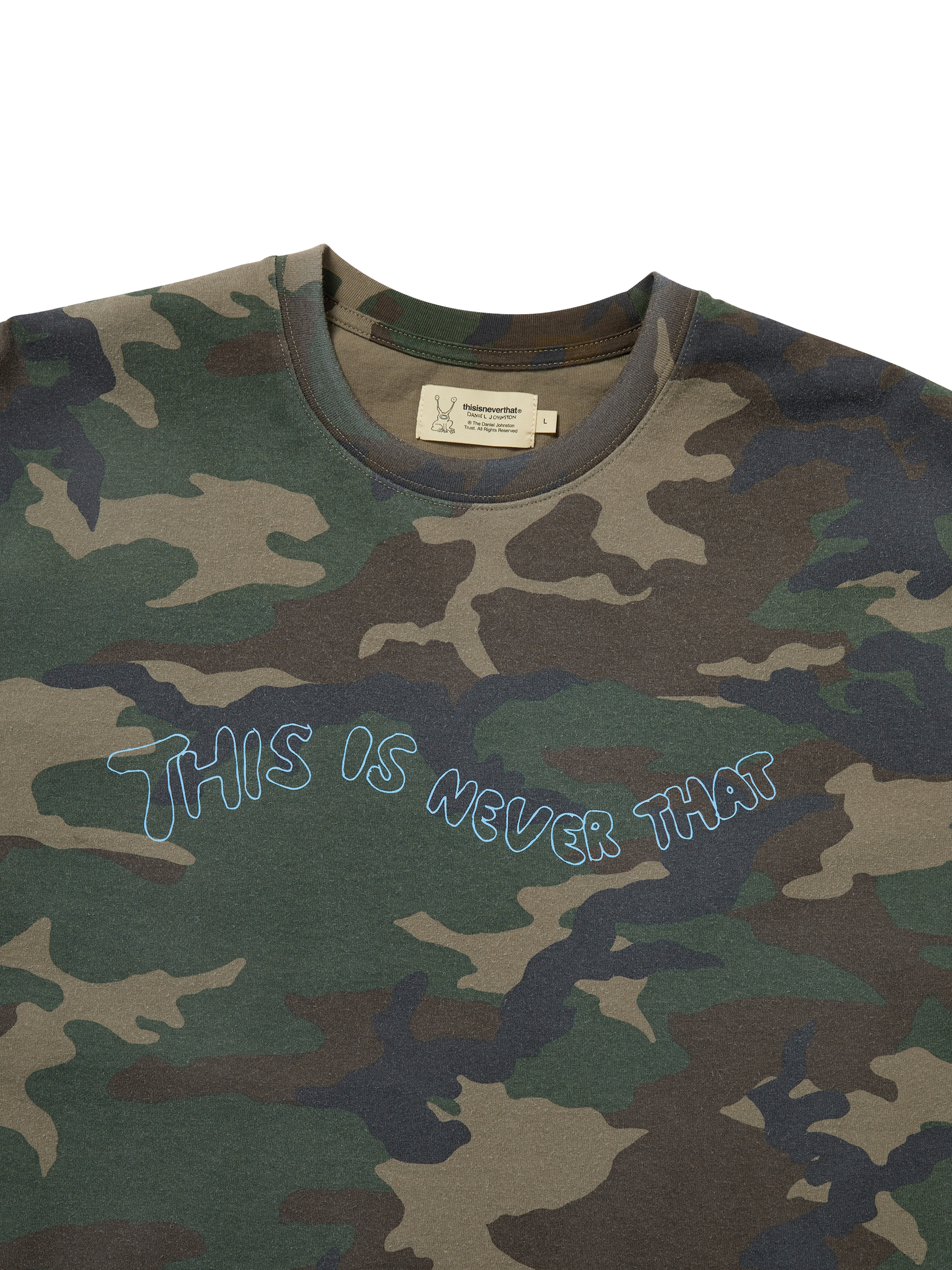 thisisneverthat - TNT Daniel Johnston Mannequins Tee (Camo) product image 2 | TRAB K-Fashion Australia