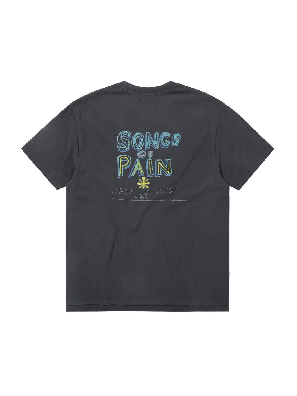 thisisneverthat - TNT Daniel Johnston SONGS of PAIN Faded Tee (Off Black) product image 3 | TRAB K-Fashion Australia