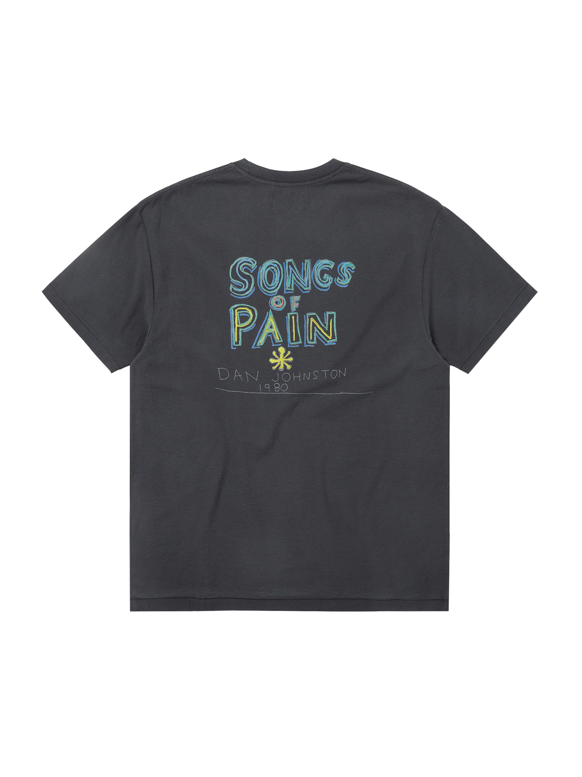 thisisneverthat - TNT Daniel Johnston SONGS of PAIN Faded Tee (Off Black) product image 3 | TRAB K-Fashion Australia