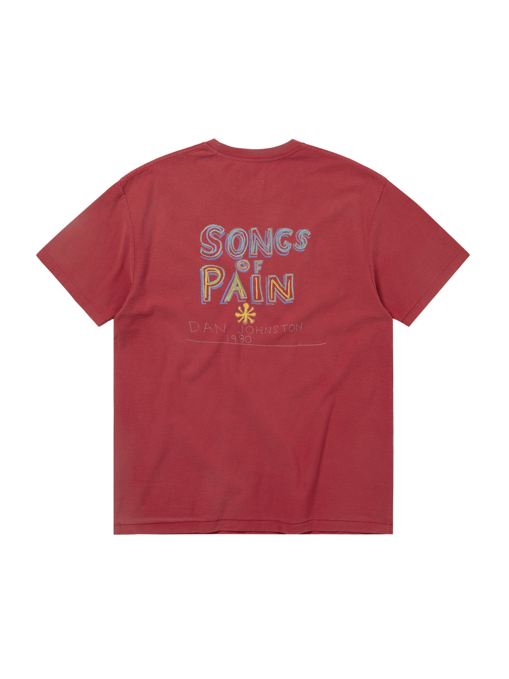 thisisneverthat - TNT Daniel Johnston SONGS of PAIN Faded Tee (Red) product image 3 | TRAB K-Fashion Australia