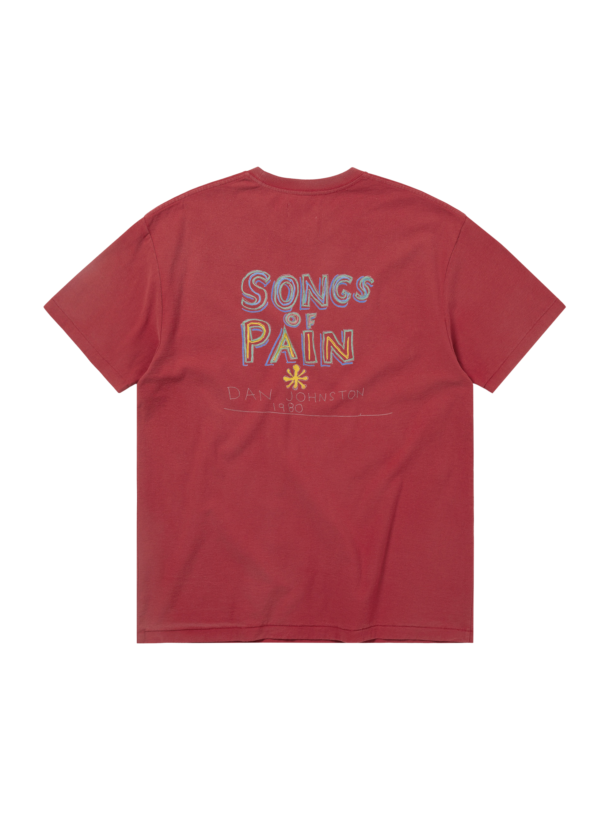 thisisneverthat - TNT Daniel Johnston SONGS of PAIN Faded Tee (Red) product image 3 | TRAB K-Fashion Australia